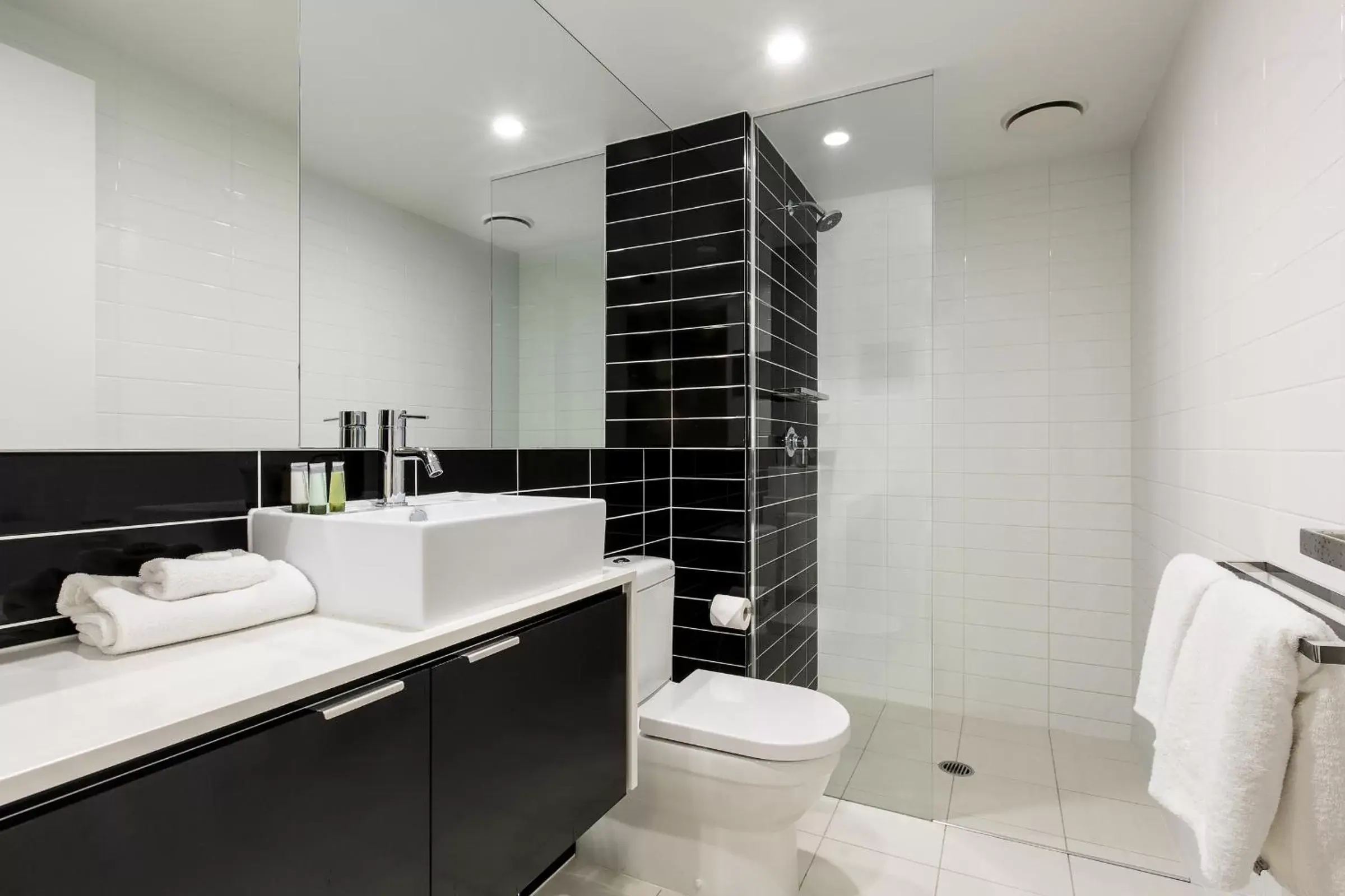 Bathroom in Code Apartments