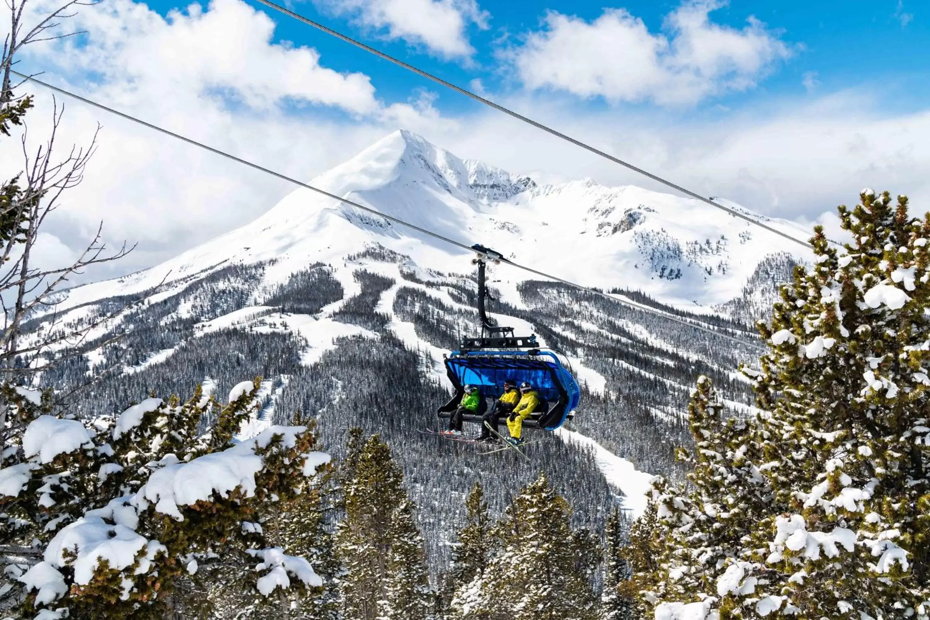 Skiing, Winter in Summit Hotel at Big Sky Resort