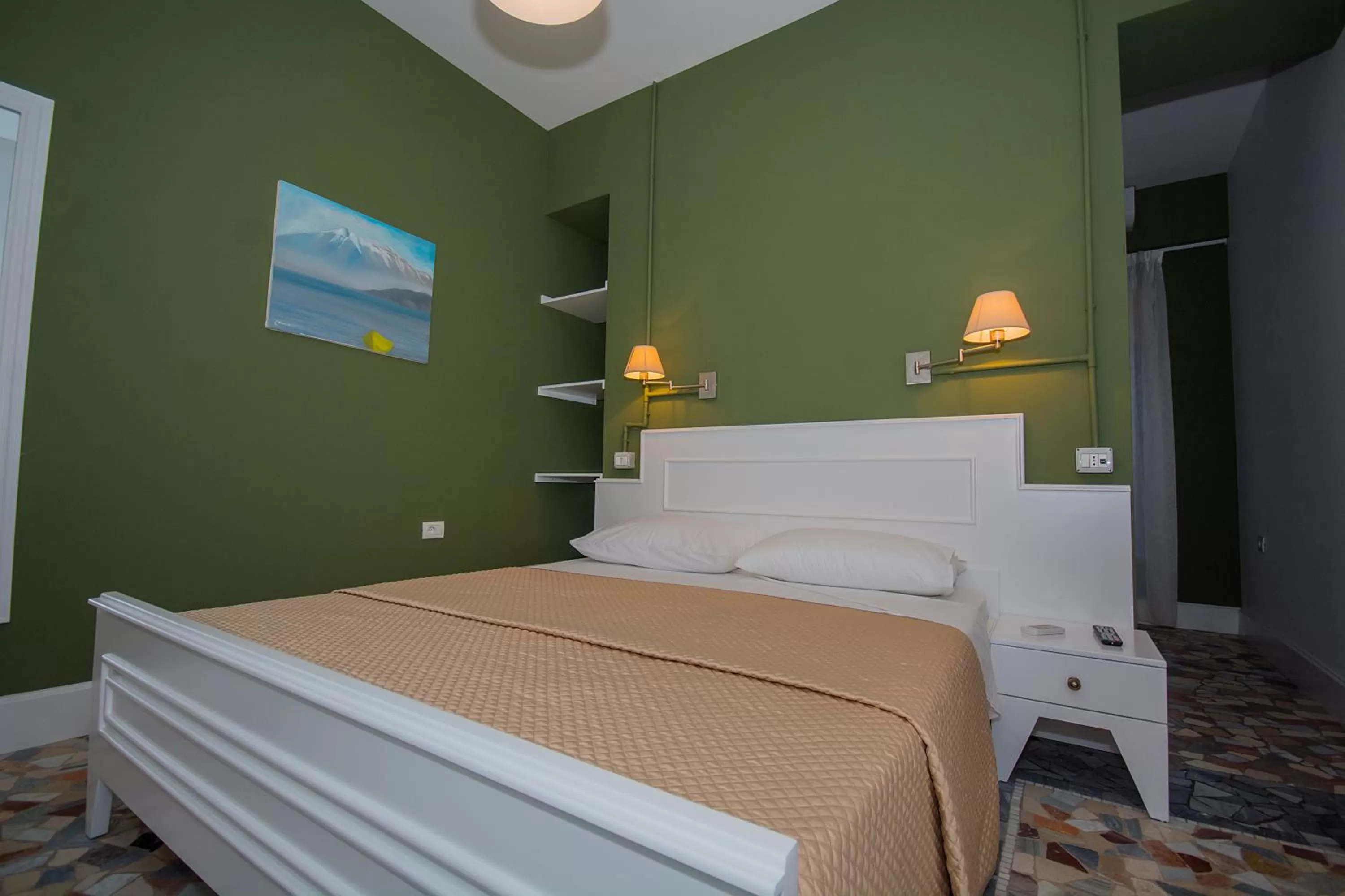 Photo of the whole room, Bed in Artistic Tirana Blloku