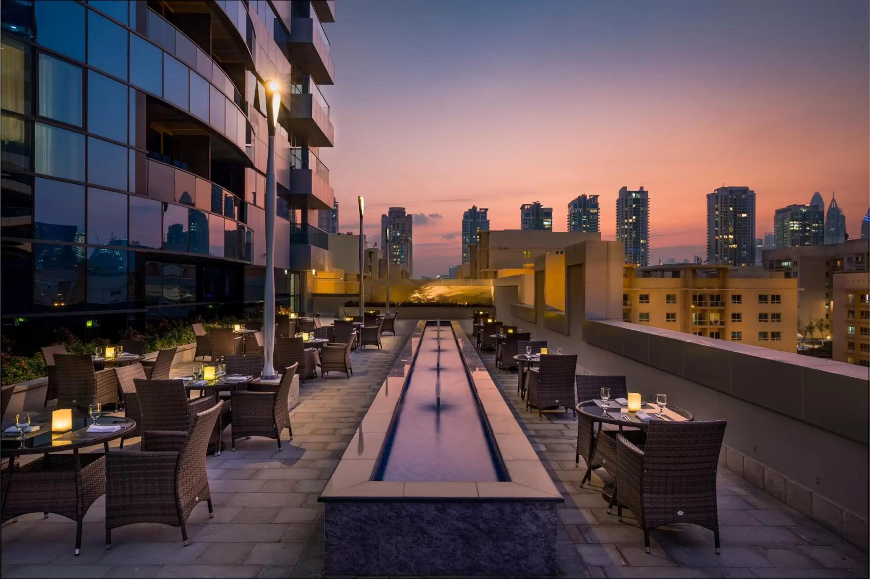 Restaurant/places to eat, Swimming Pool in Millennium Place Barsha Heights Hotel