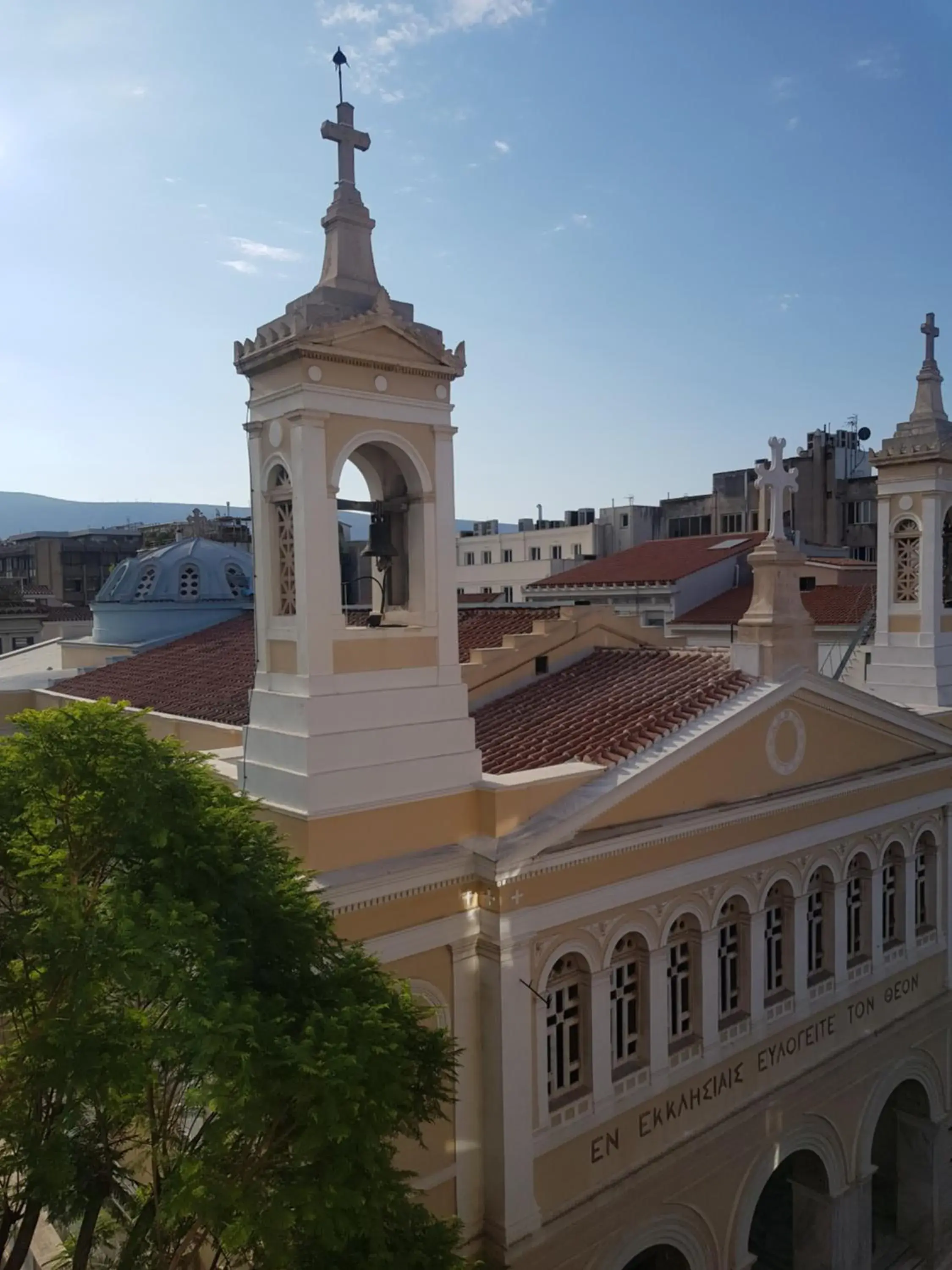 Landmark view in Emporikon Athens Hotel