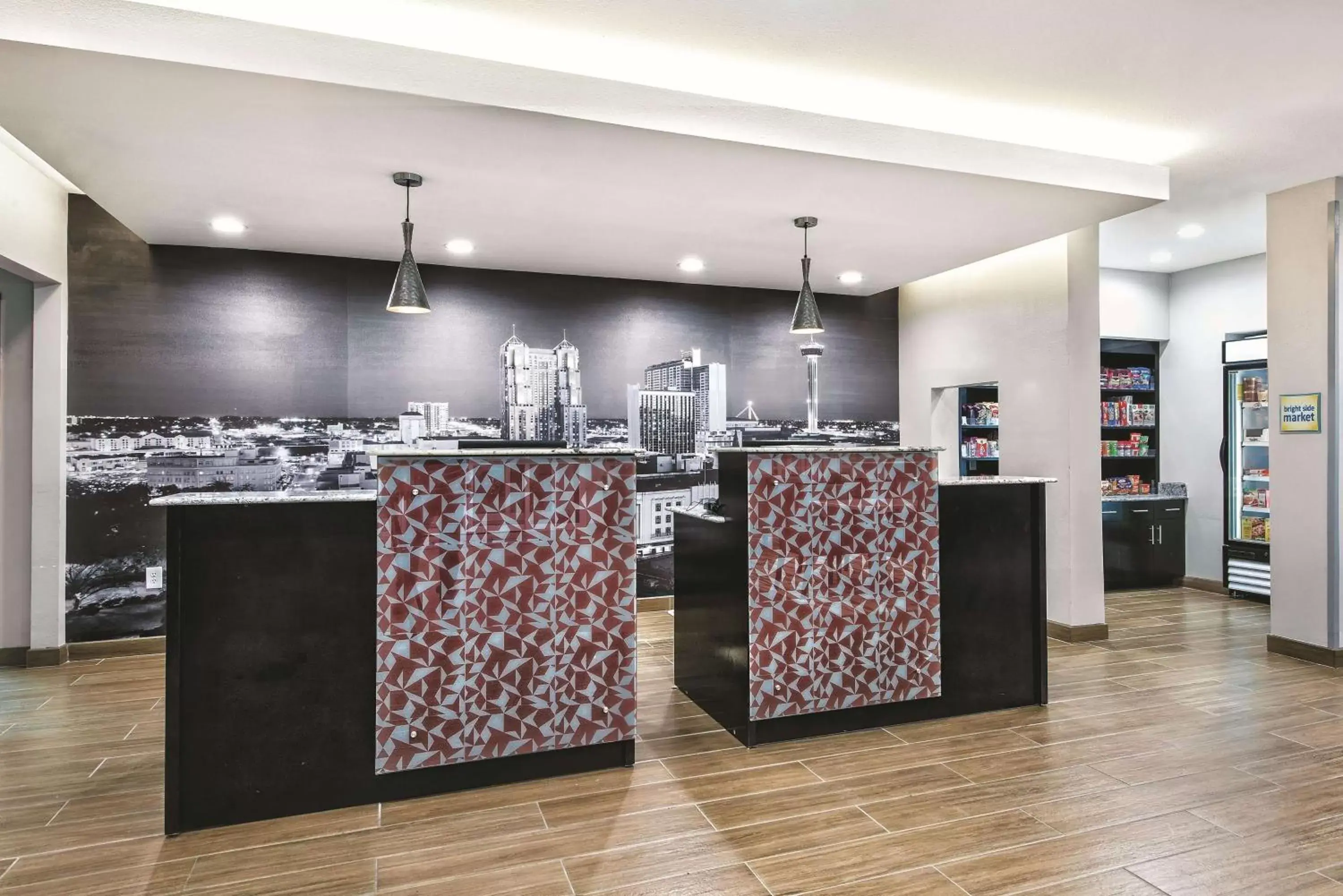 Lobby or reception in La Quinta by Wyndham San Antonio by Frost Bank Center Lobby or reception in La Quinta by Wyndham San Antonio by Frost Bank Center