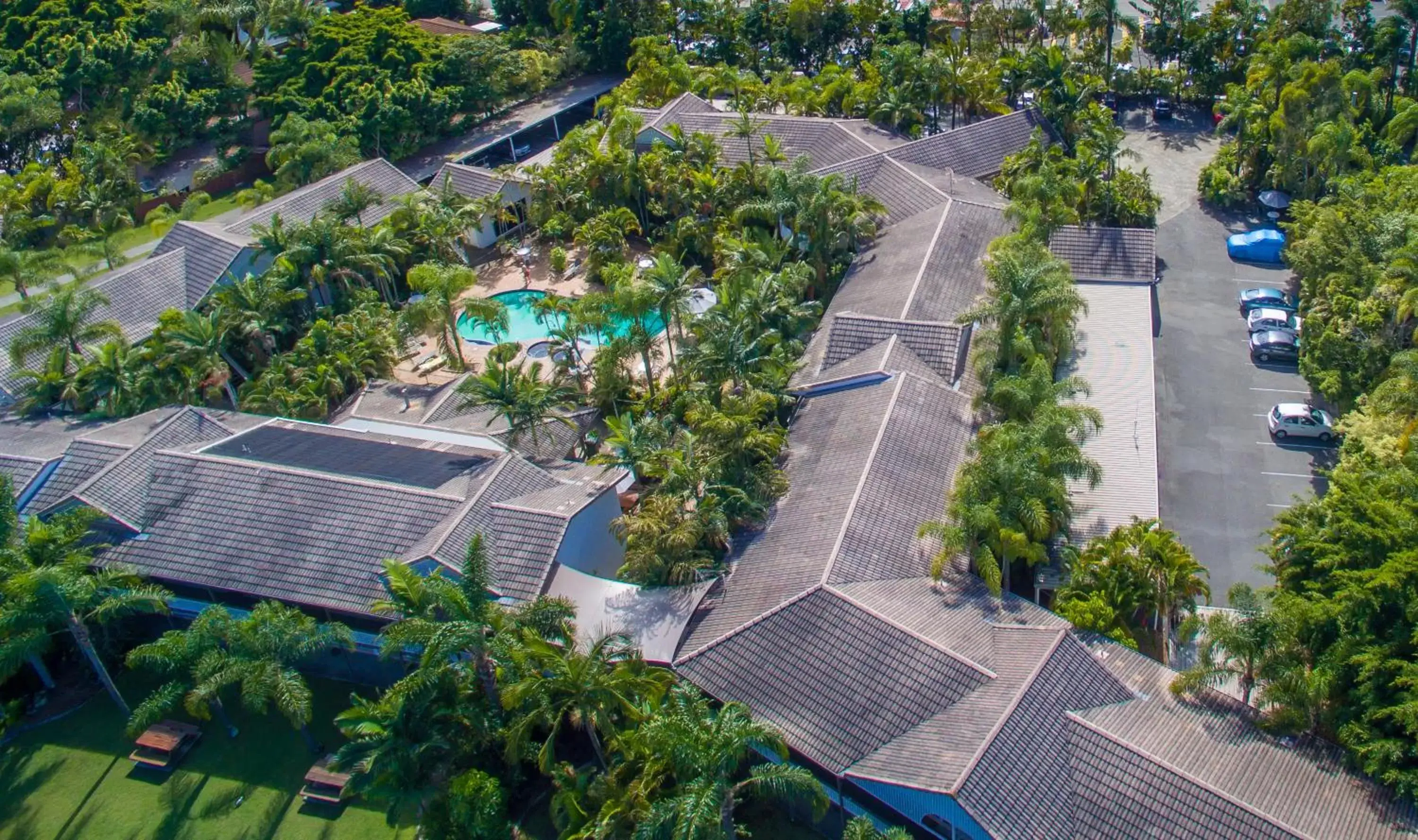 Day, Bird's-eye View in Bay of Palms