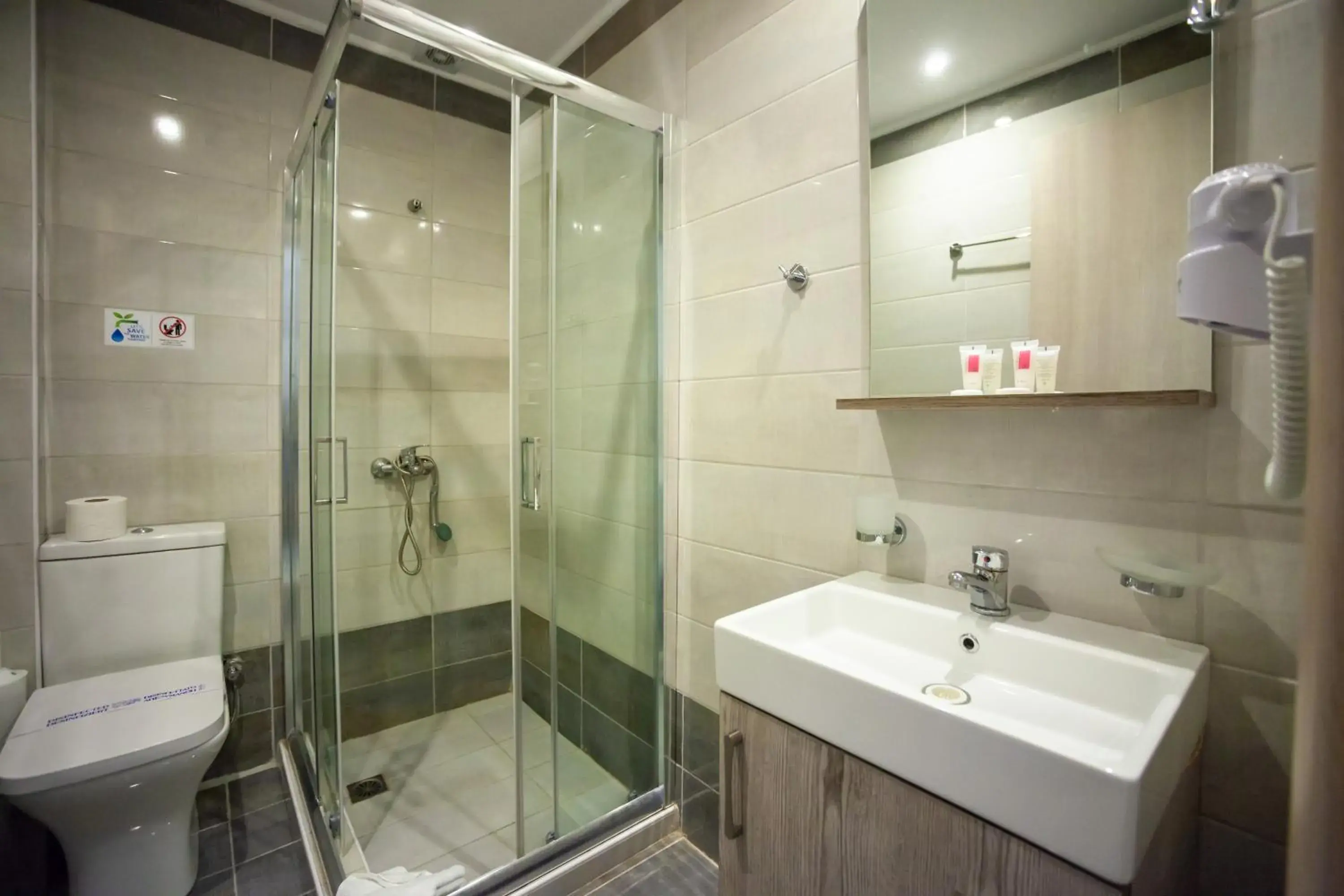 Shower, Bathroom in Elounda Water Park Residence Hotel