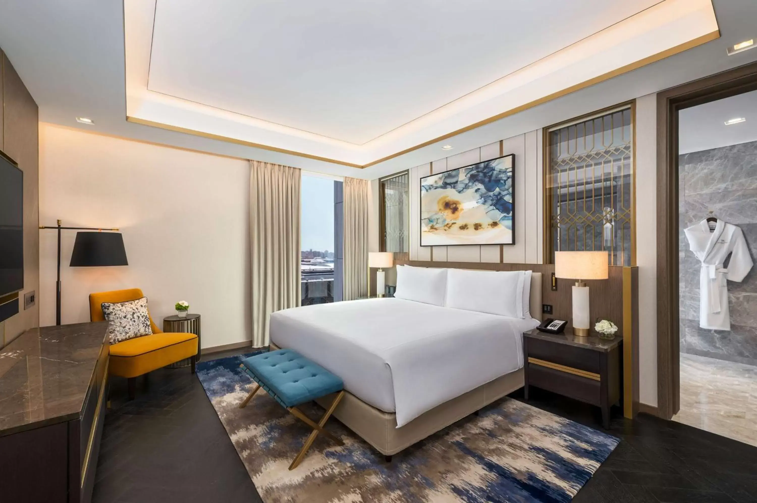 Bed in Waldorf Astoria Kuwait
