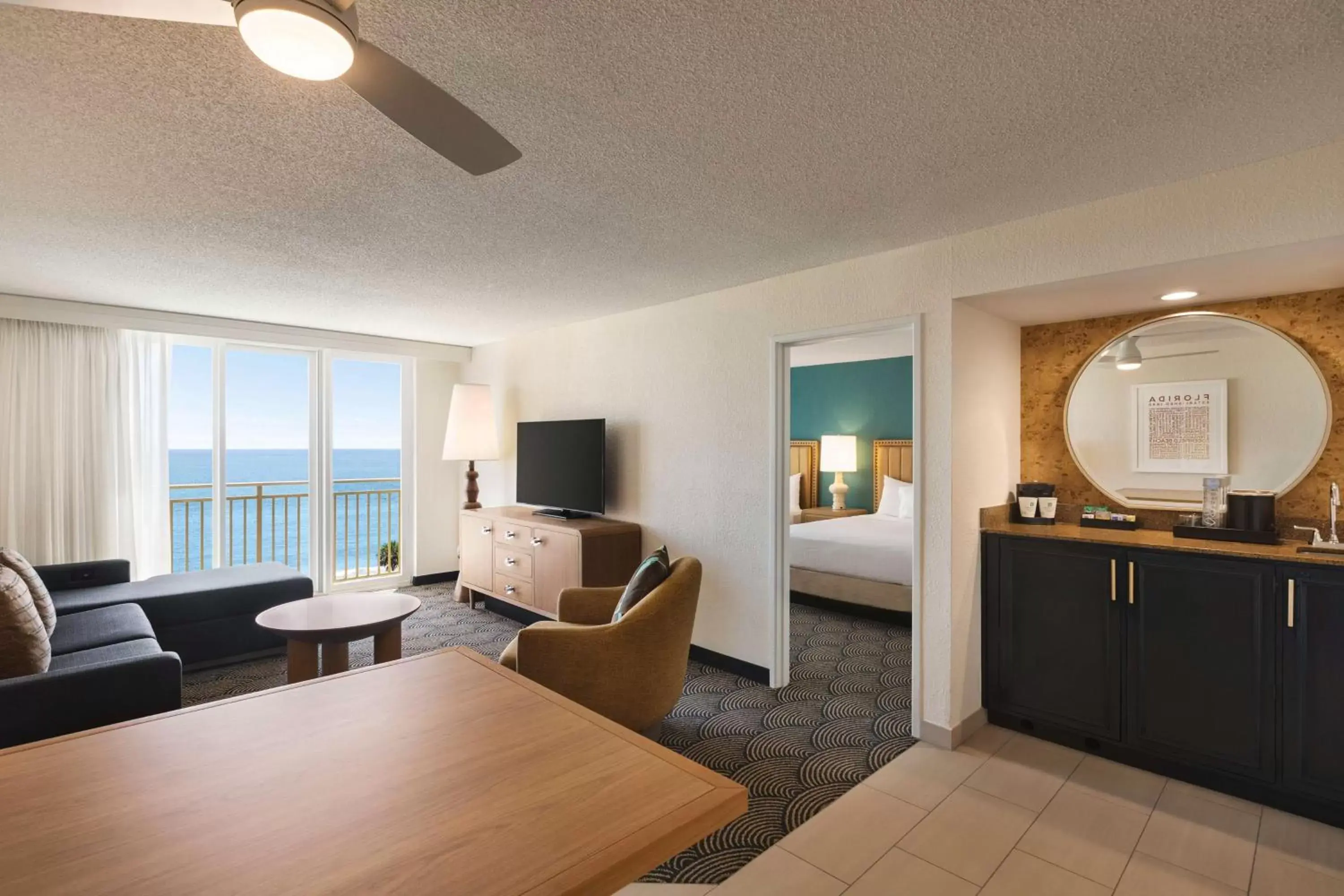 Living room, Seating Area in Embassy Suites by Hilton Deerfield Beach Resort & Spa