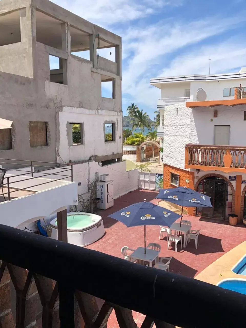 Balcony/Terrace in Bungalows Flamingos