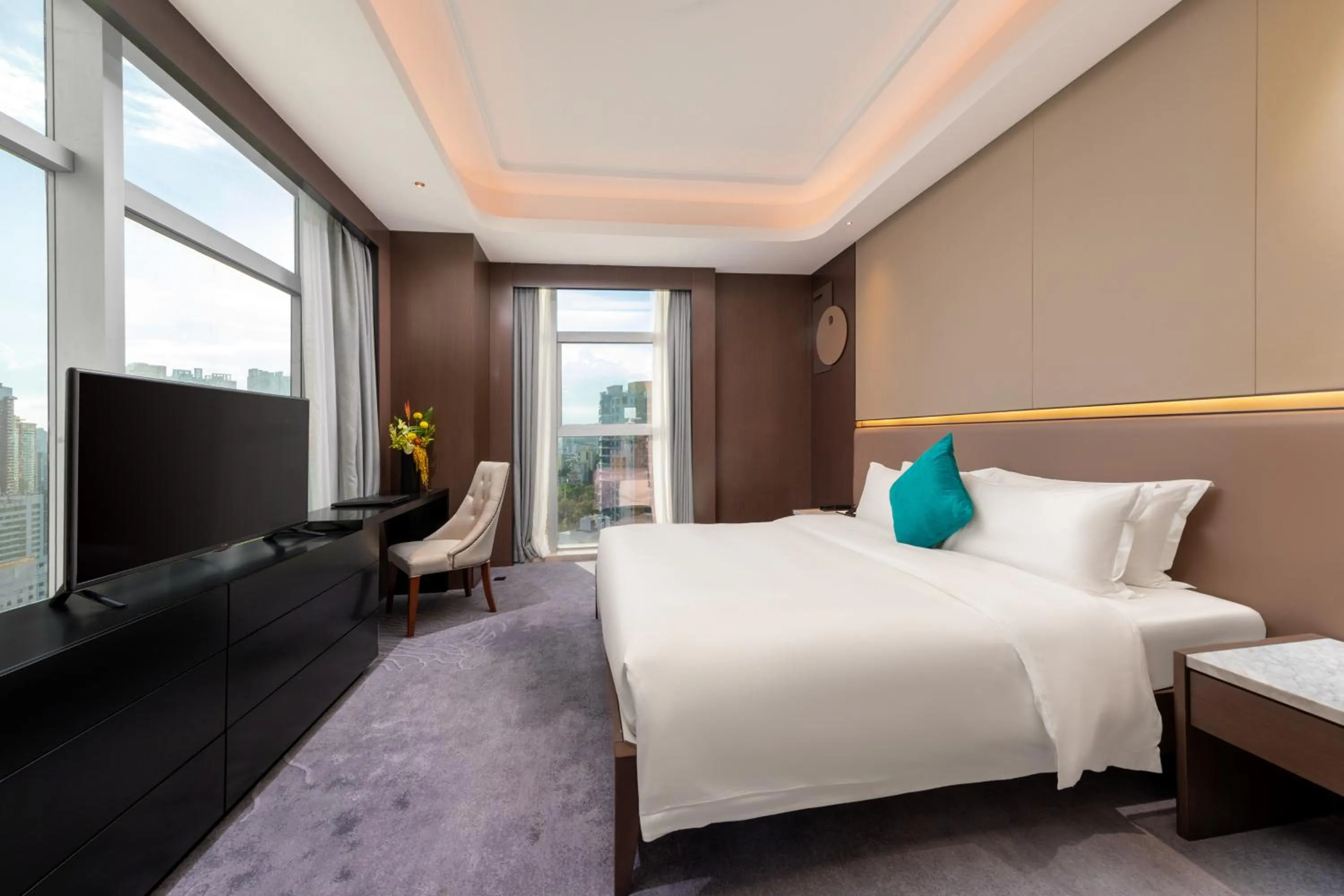 Bed in Honder International Hotel - Free shuttle bus between hotel and exhibition center during Canton Fair period