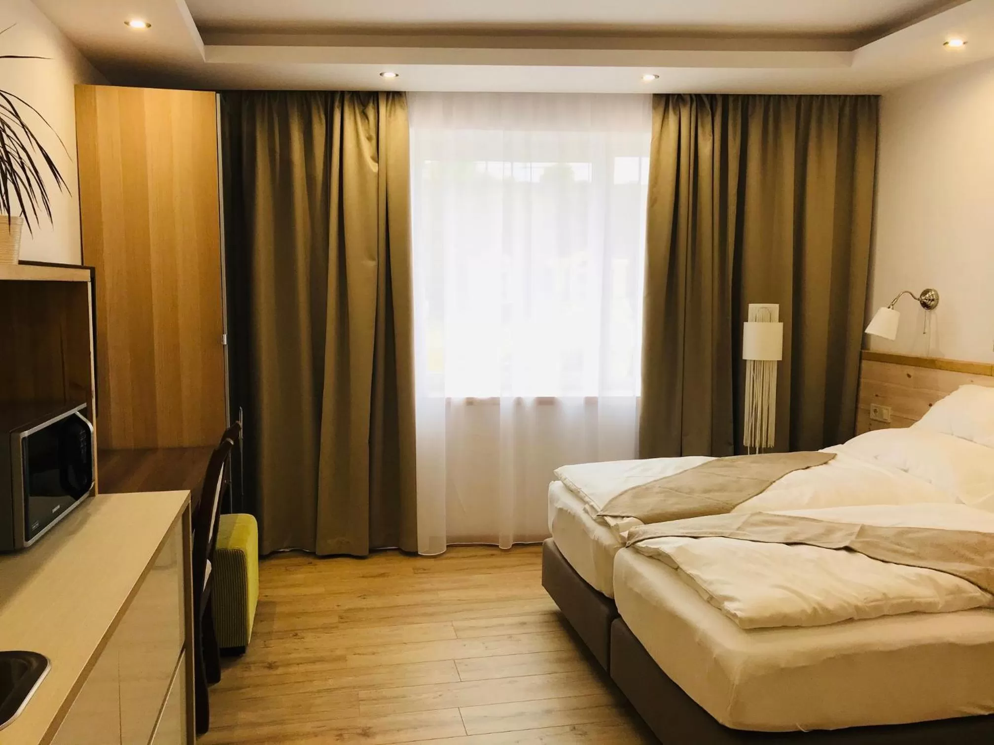 Bed in Egria Apartments