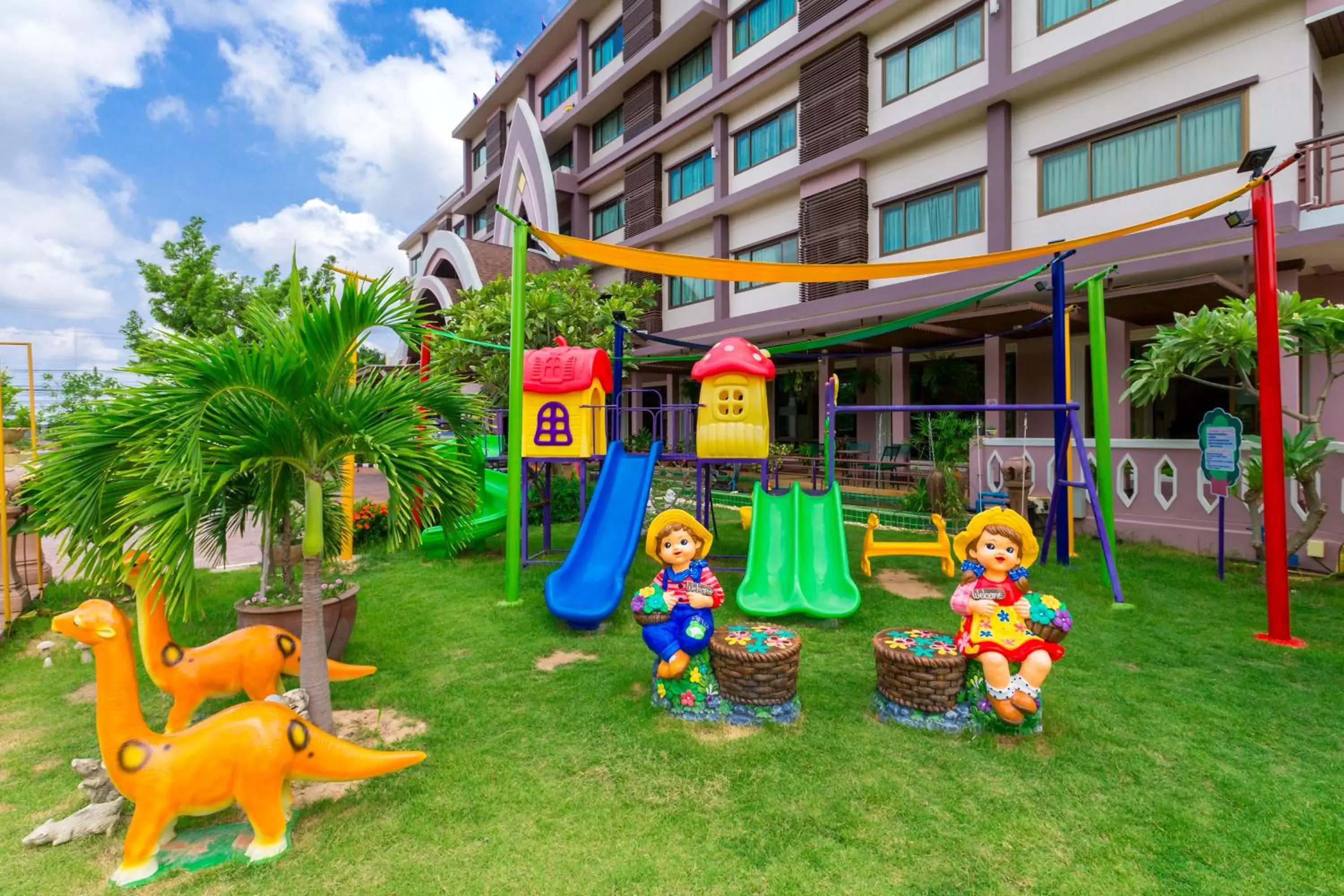 Children play ground, Children's Play Area in Phanomrungpuri Hotel Buriram