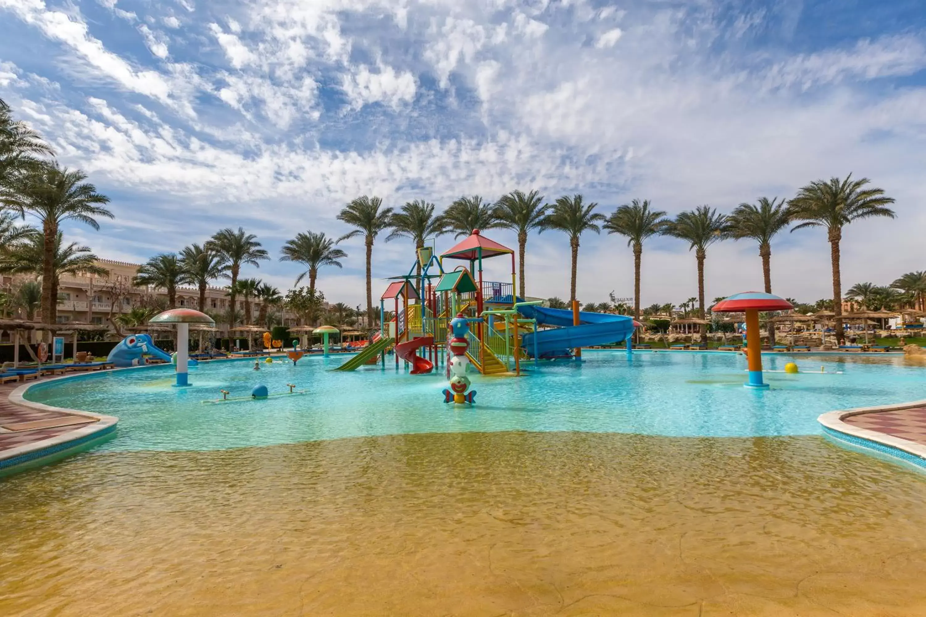 Aqua park in Beach Albatros Resort - Hurghada
