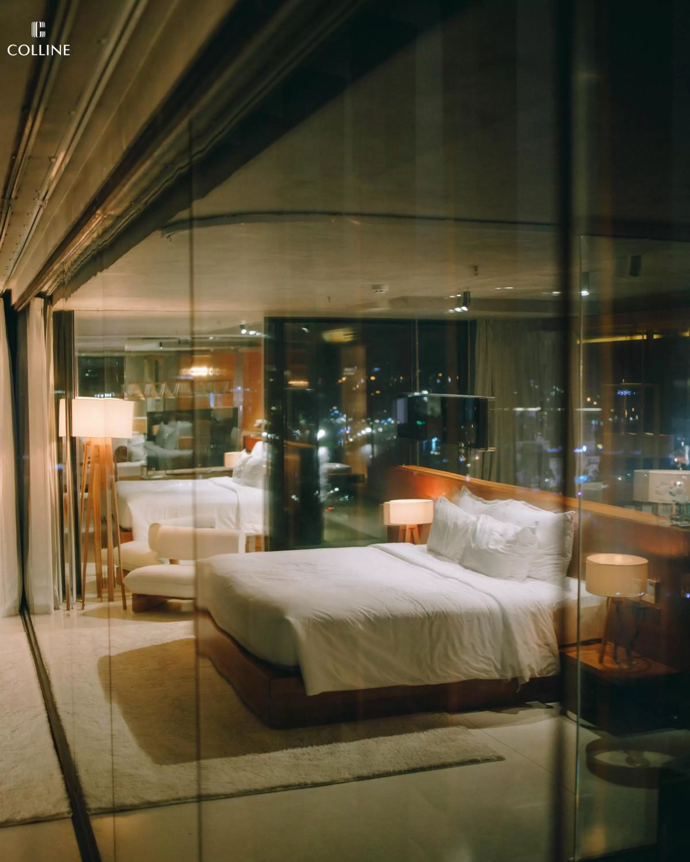 View (from property/room), Bed in Colline Dalat