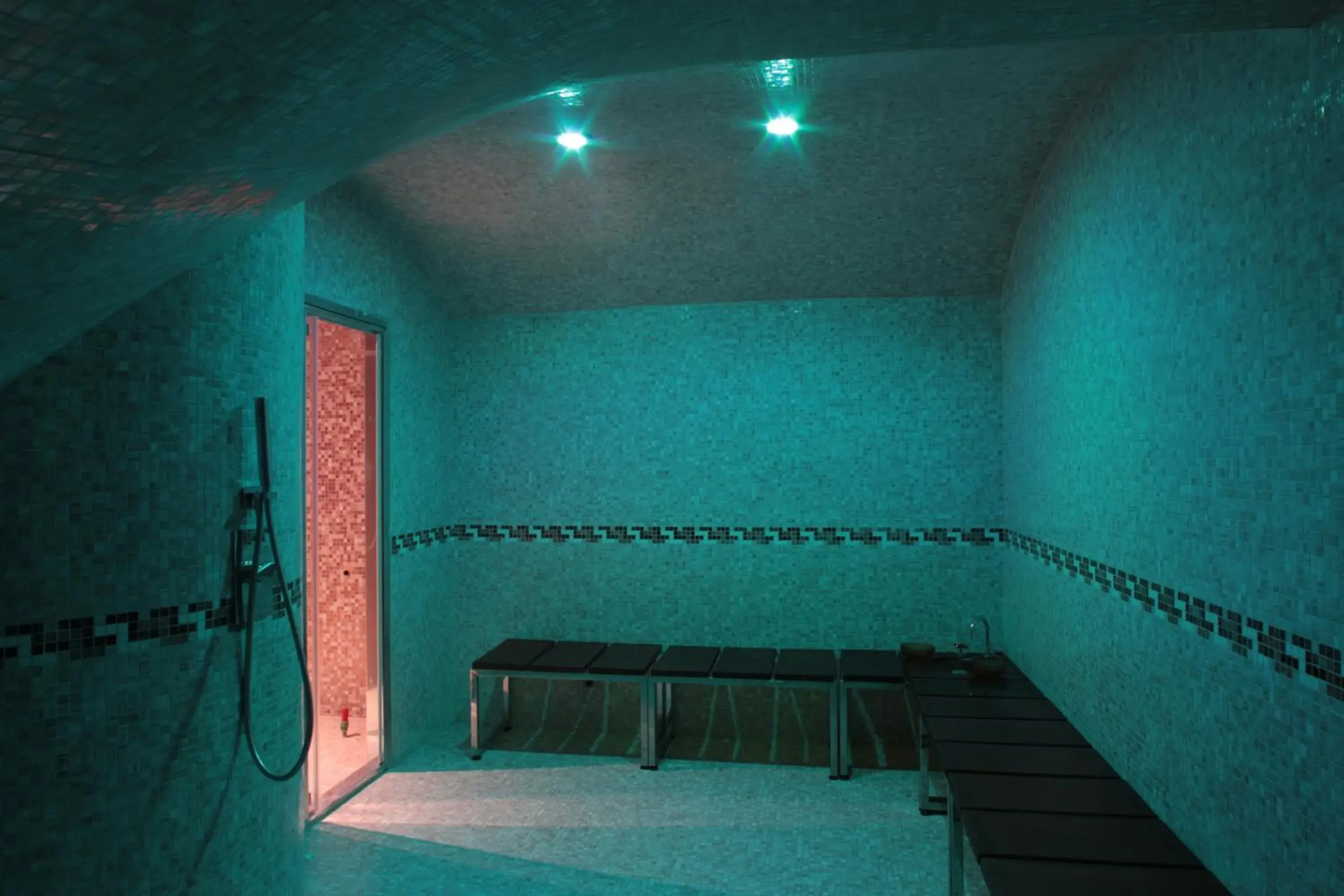 Steam room, Bed in Palace Hotel San Michele Steam room, Bed in Palace Hotel San Michele