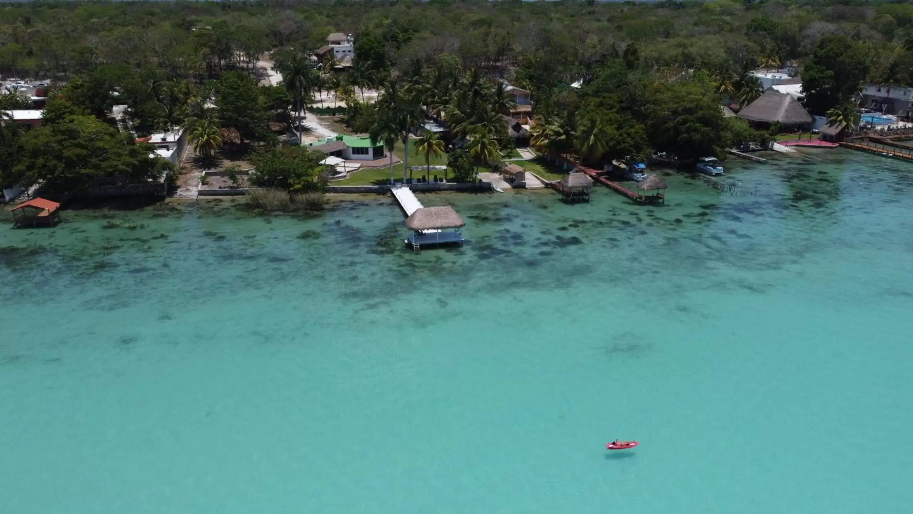 Natural landscape, Bird's-eye View in Royal Palm Bacalar Cabañas & Lagoon Club