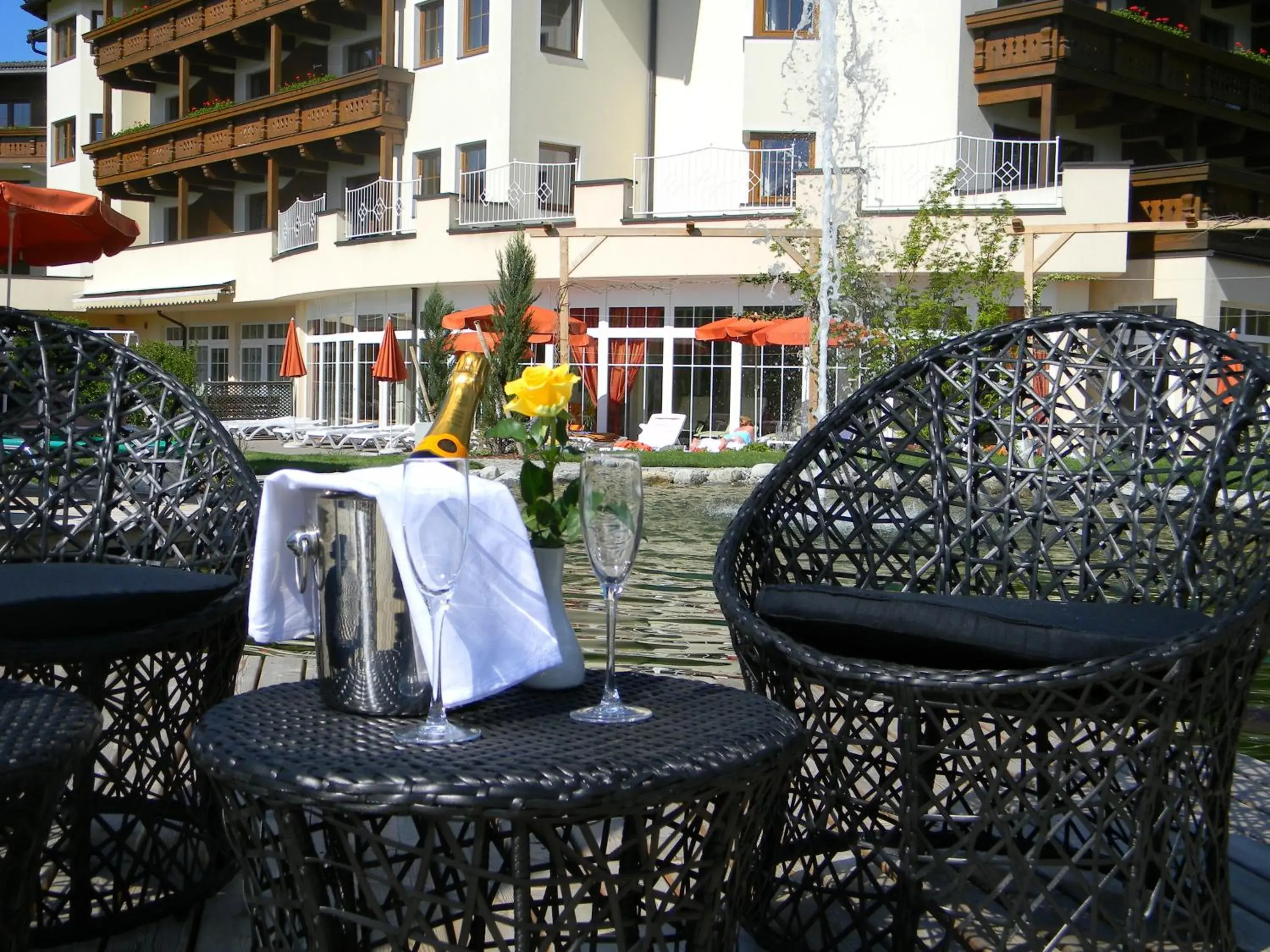 Garden in Landhotel Schermer