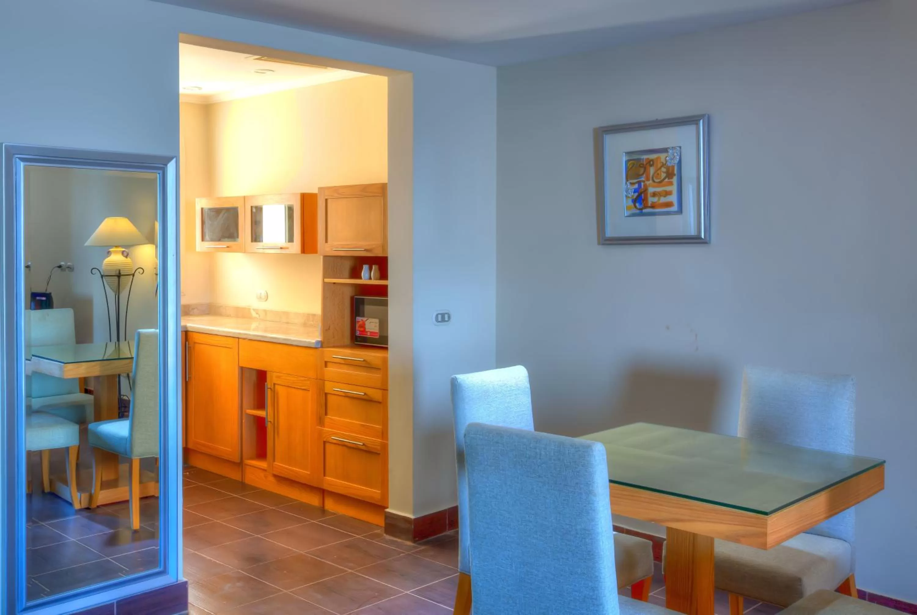 Kitchen or kitchenette in Porto El Jabal Hotel