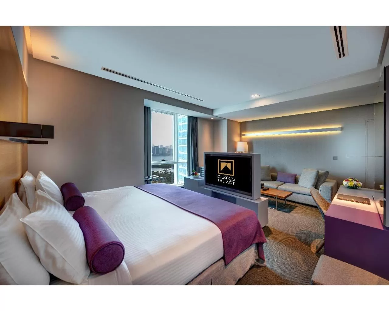 Bedroom, Bed in The Act Hotel Sharjah