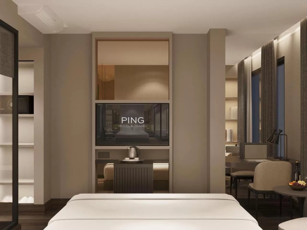 Bed in Ping Hotel