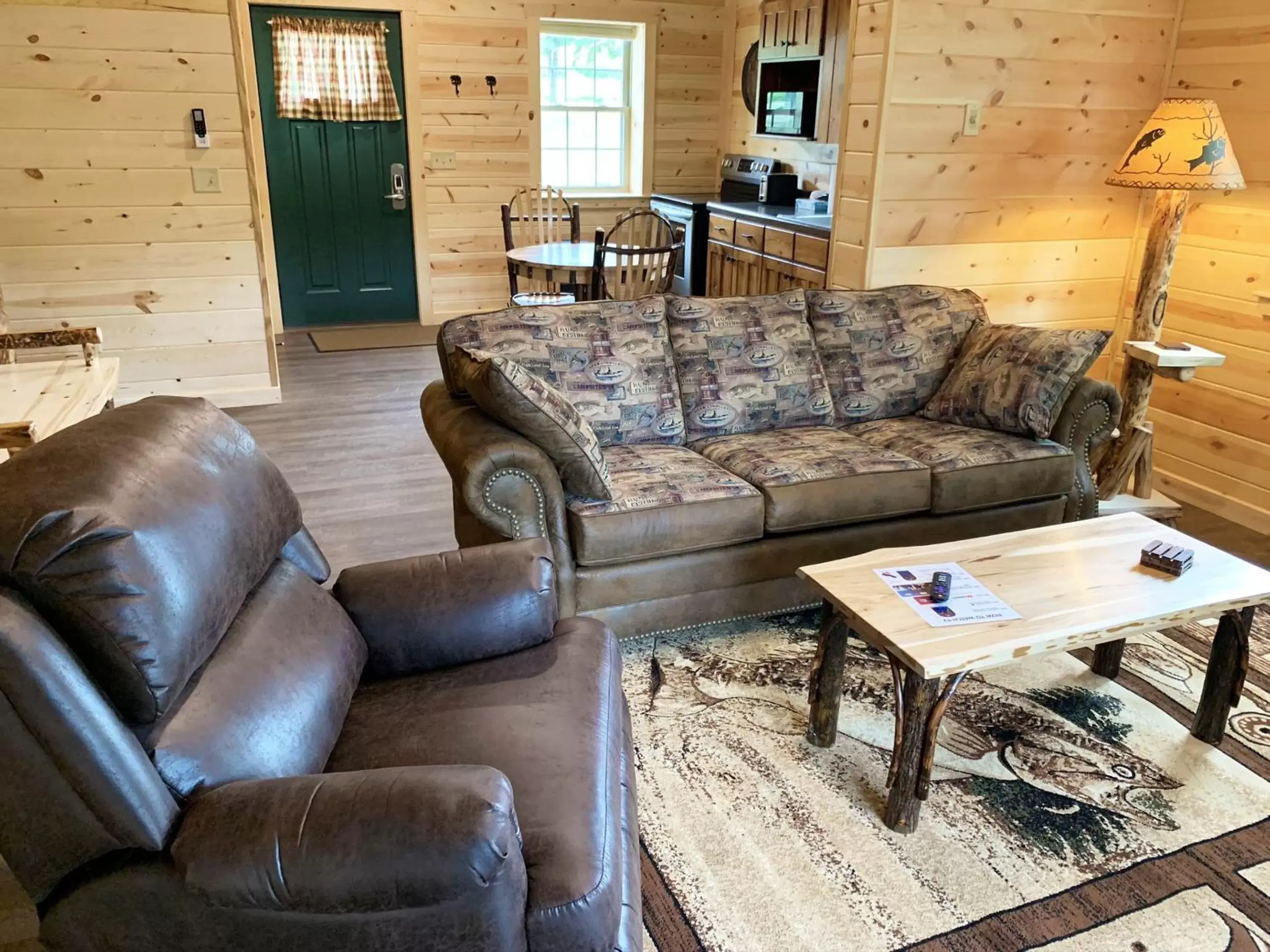 Living room, Seating Area in Waterview Lodge by Amish Country Lodging