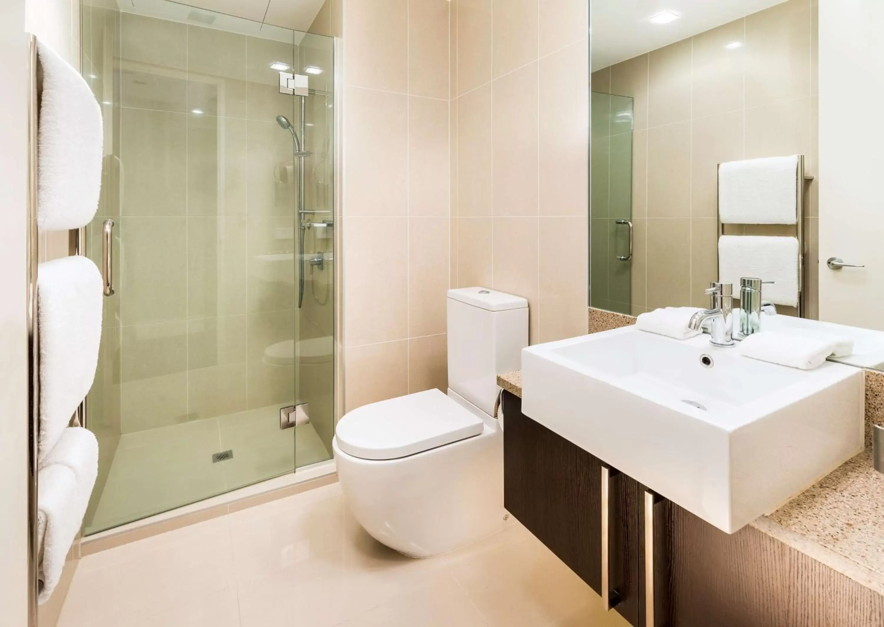Shower, Bathroom in Hilton Lake Taupo
