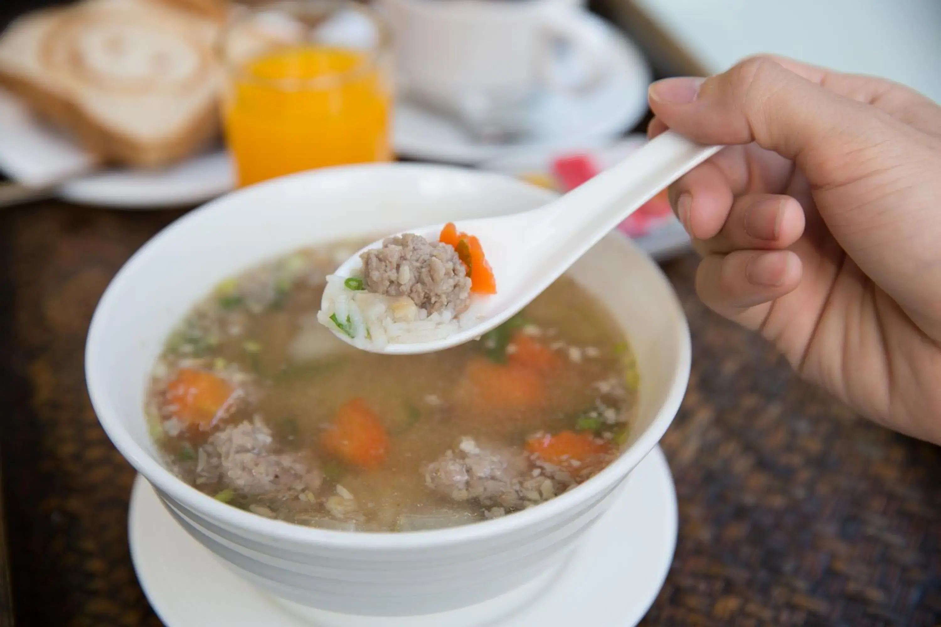 Asian breakfast in PloyKhumThong Boutique Resort Asian breakfast in PloyKhumThong Boutique Resort