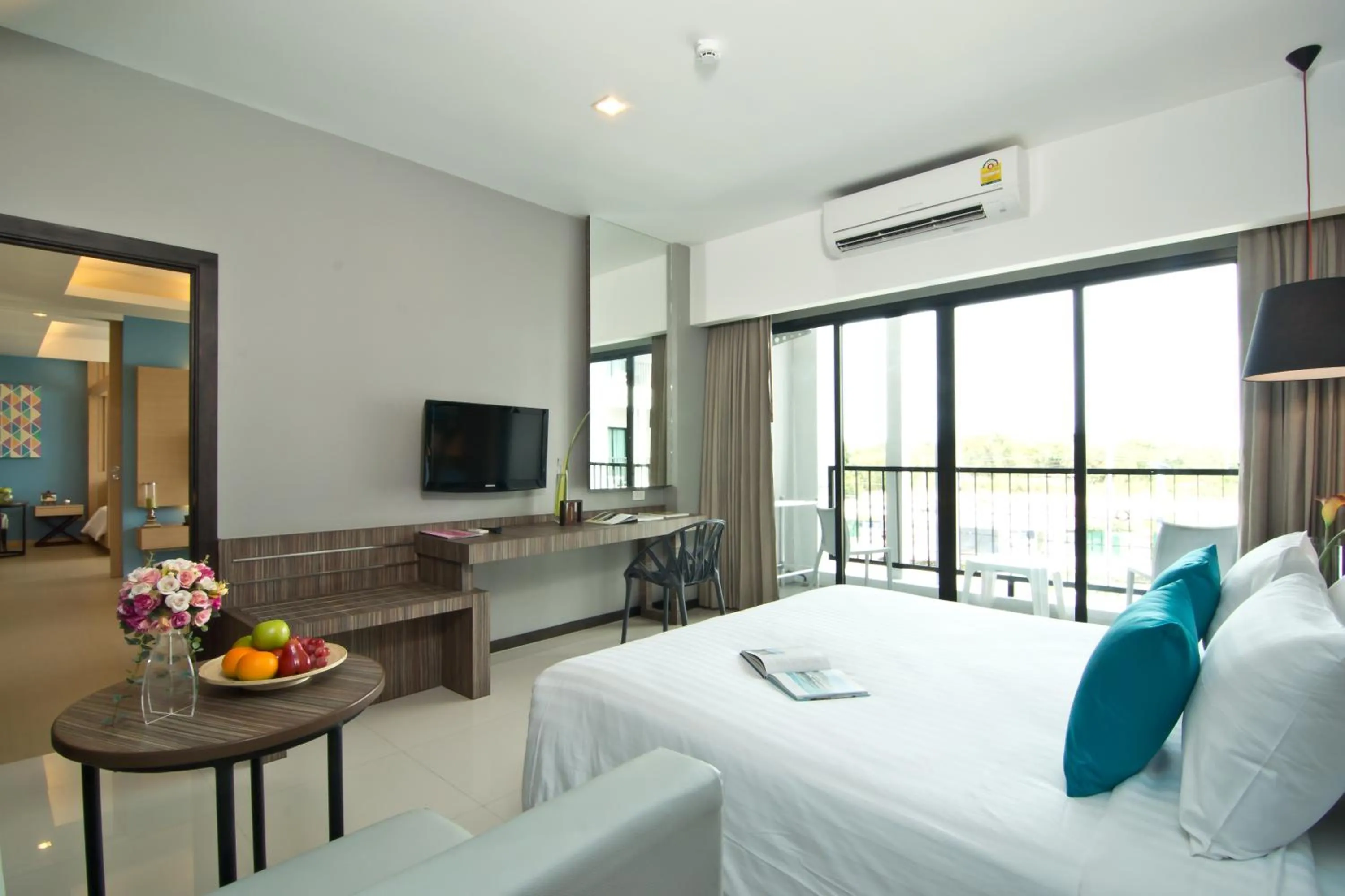 Bed in Hotel J Residence Pattaya