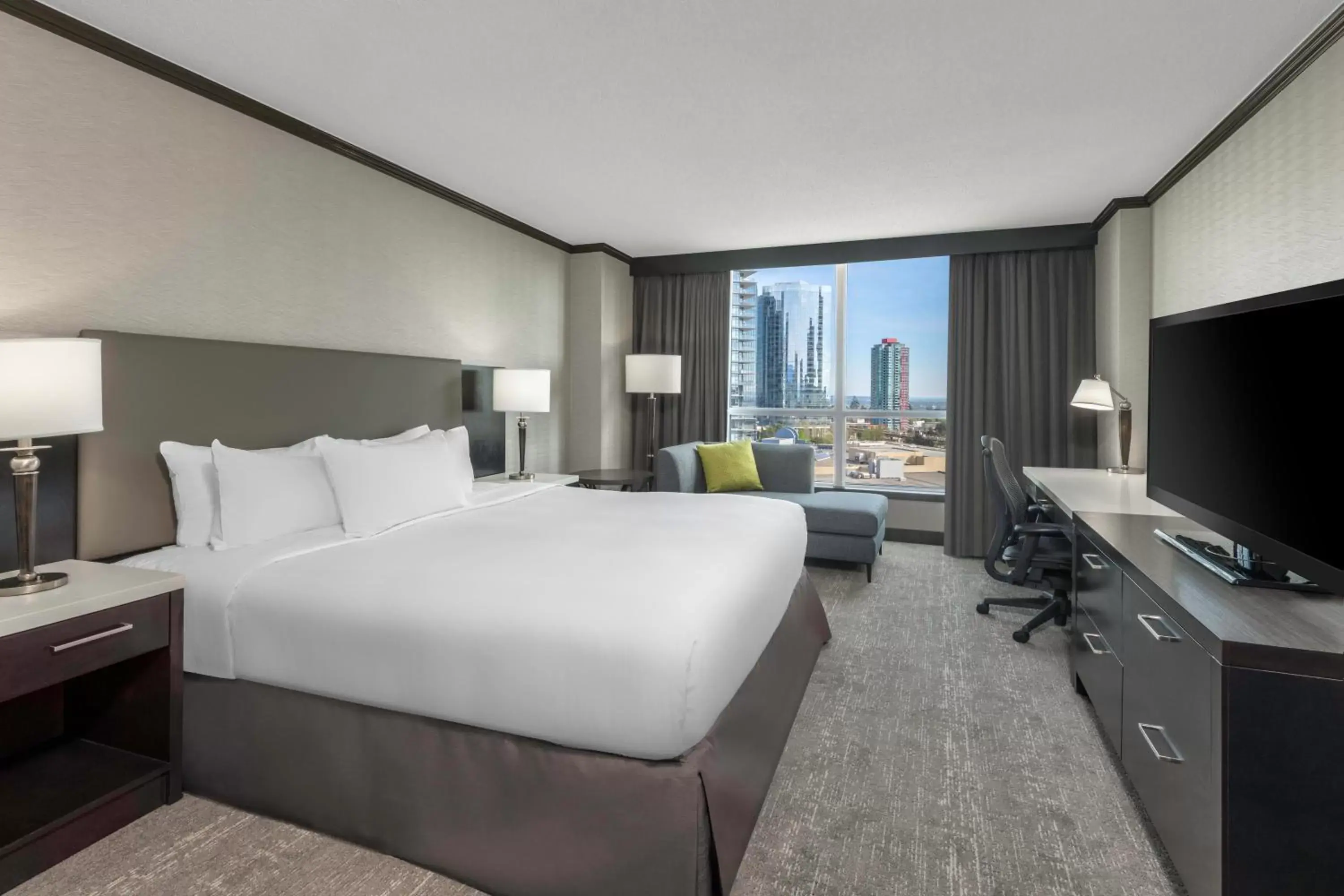 Bed in Hilton Vancouver Metrotown Bed in Hilton Vancouver Metrotown