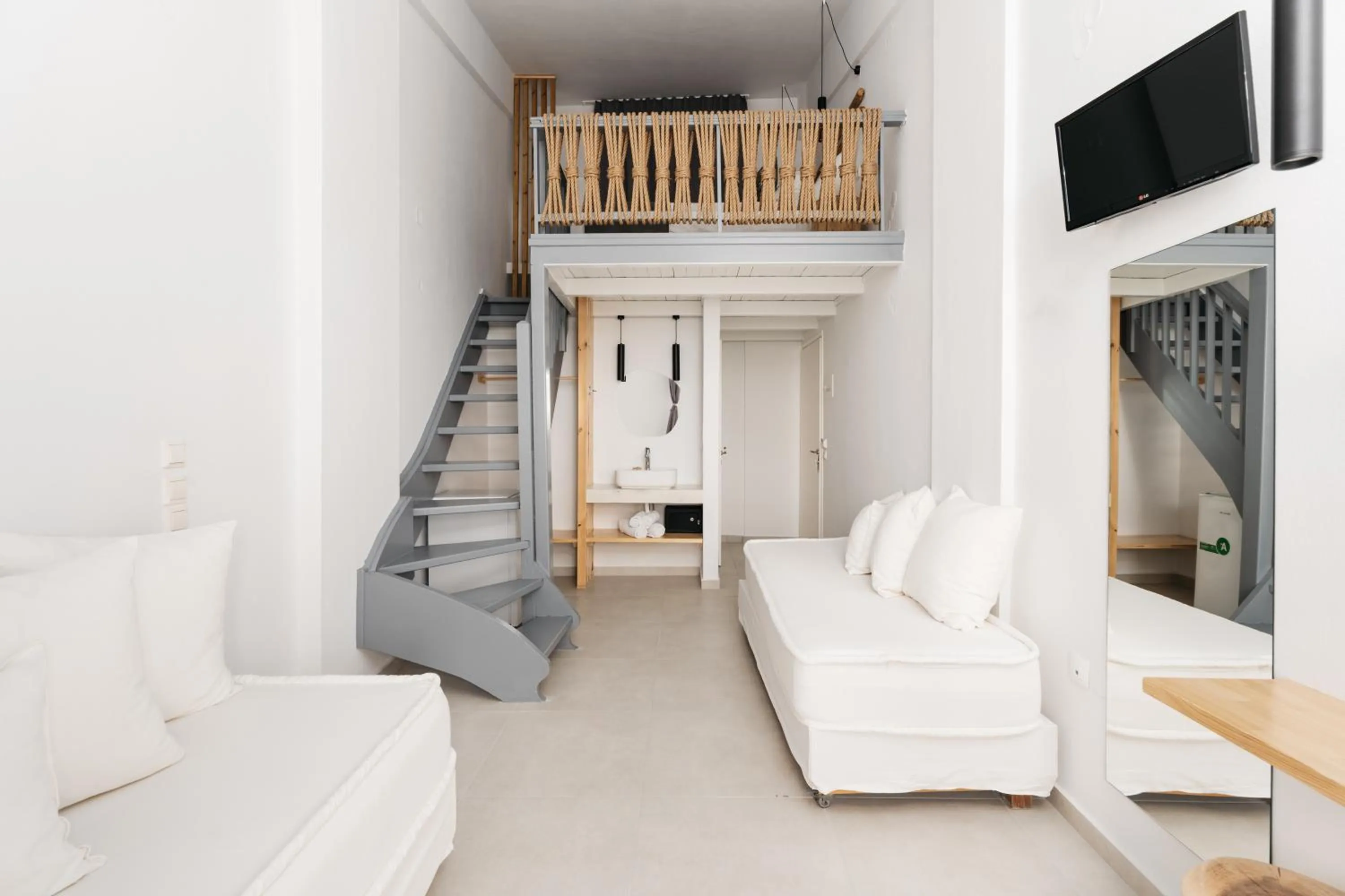 Bed in Petradi Beach Lounge Hotel