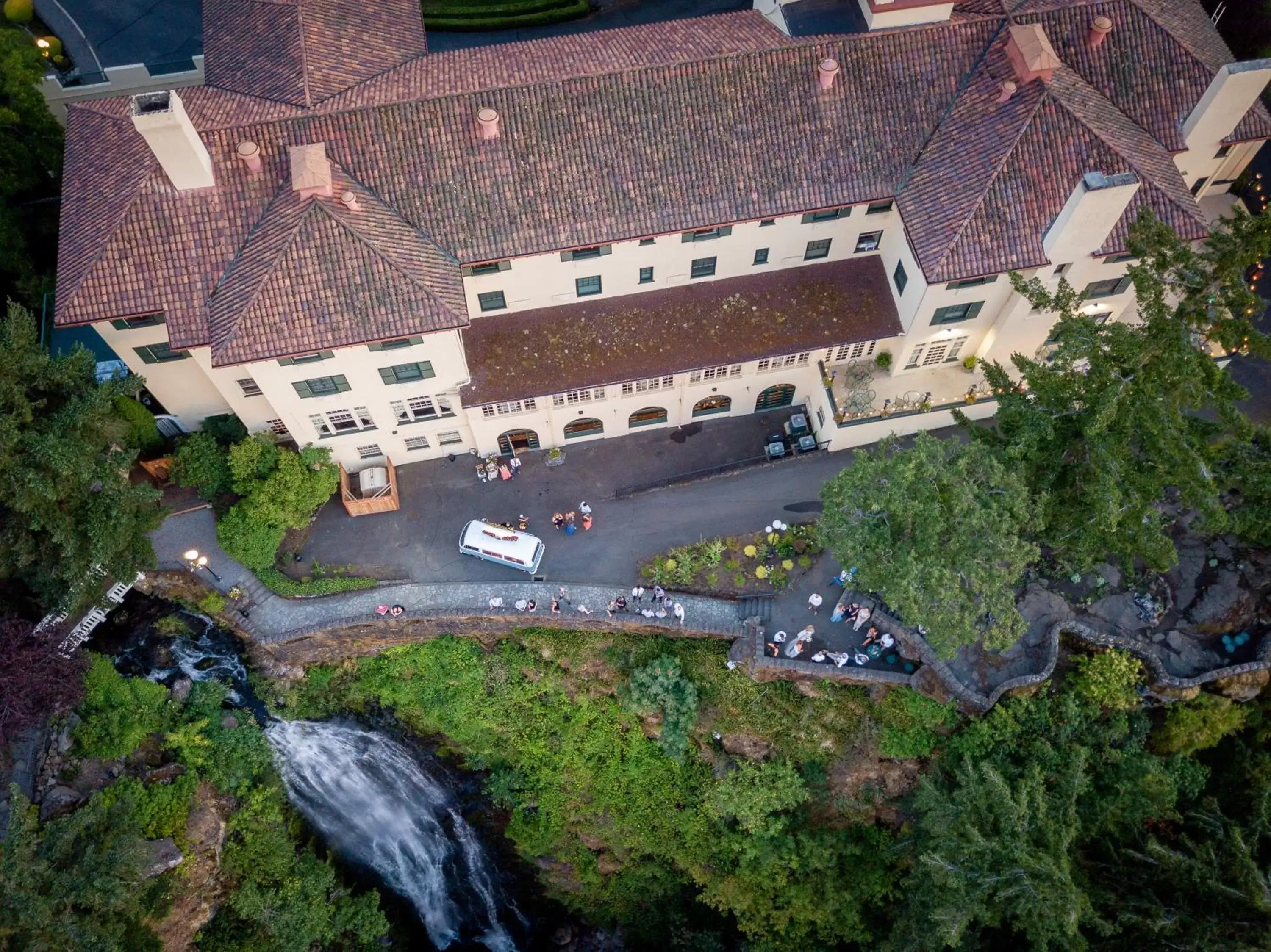 Property building, Bird's-eye View in Columbia Gorge Hotel & Spa