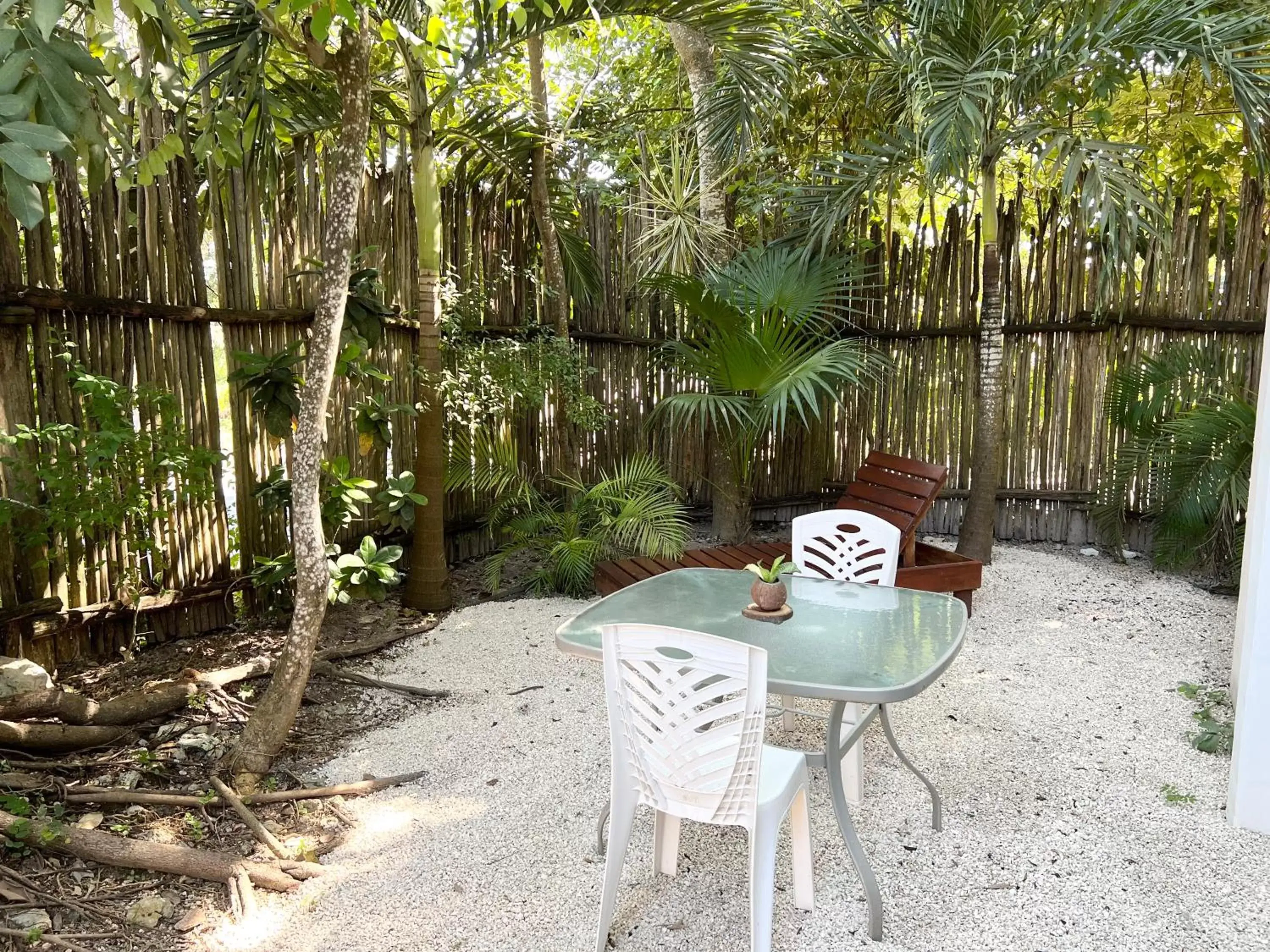 Patio in Hotel & Suites Oasis Bacalar