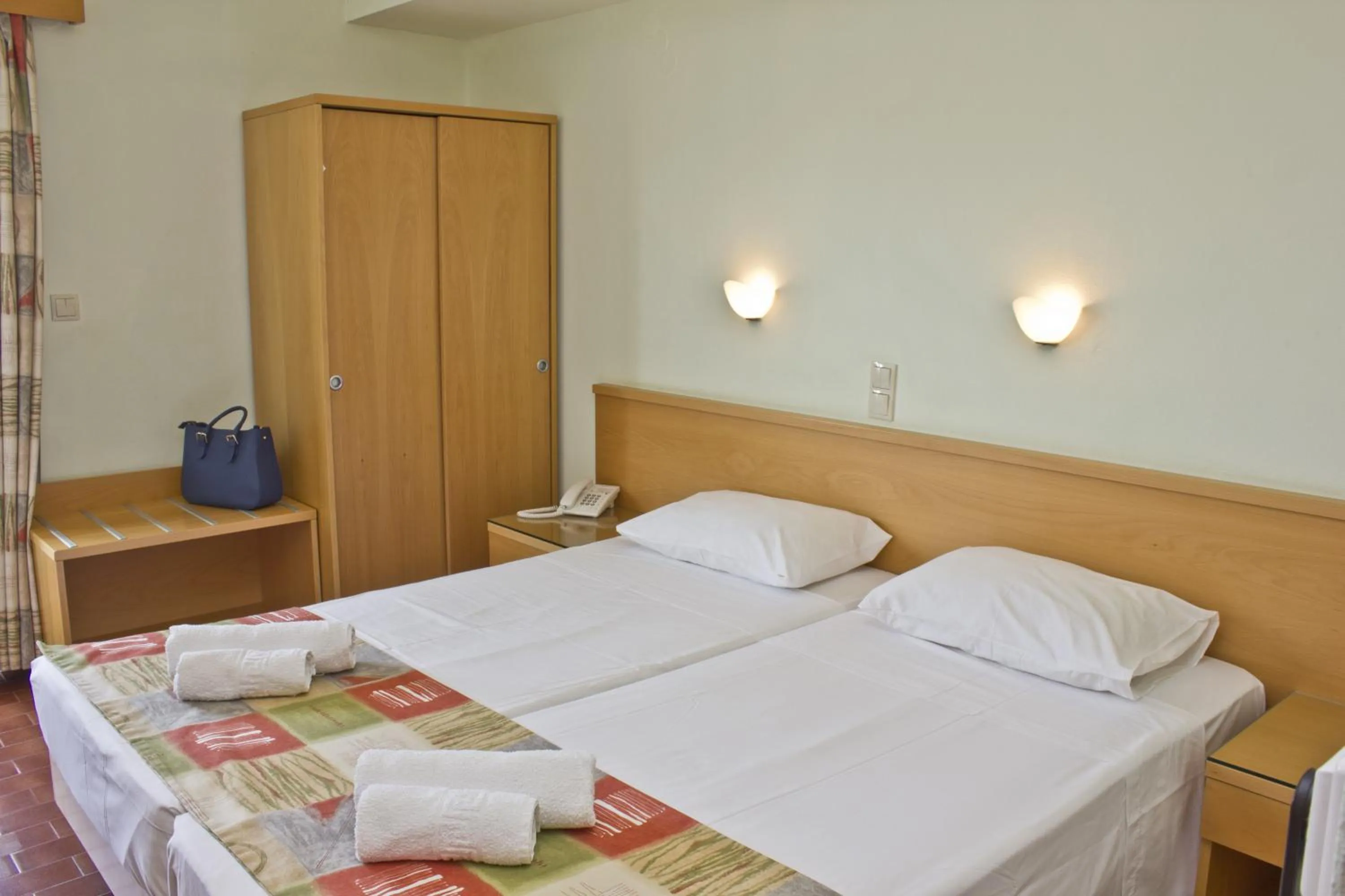 Bed in Nafsika Hotel