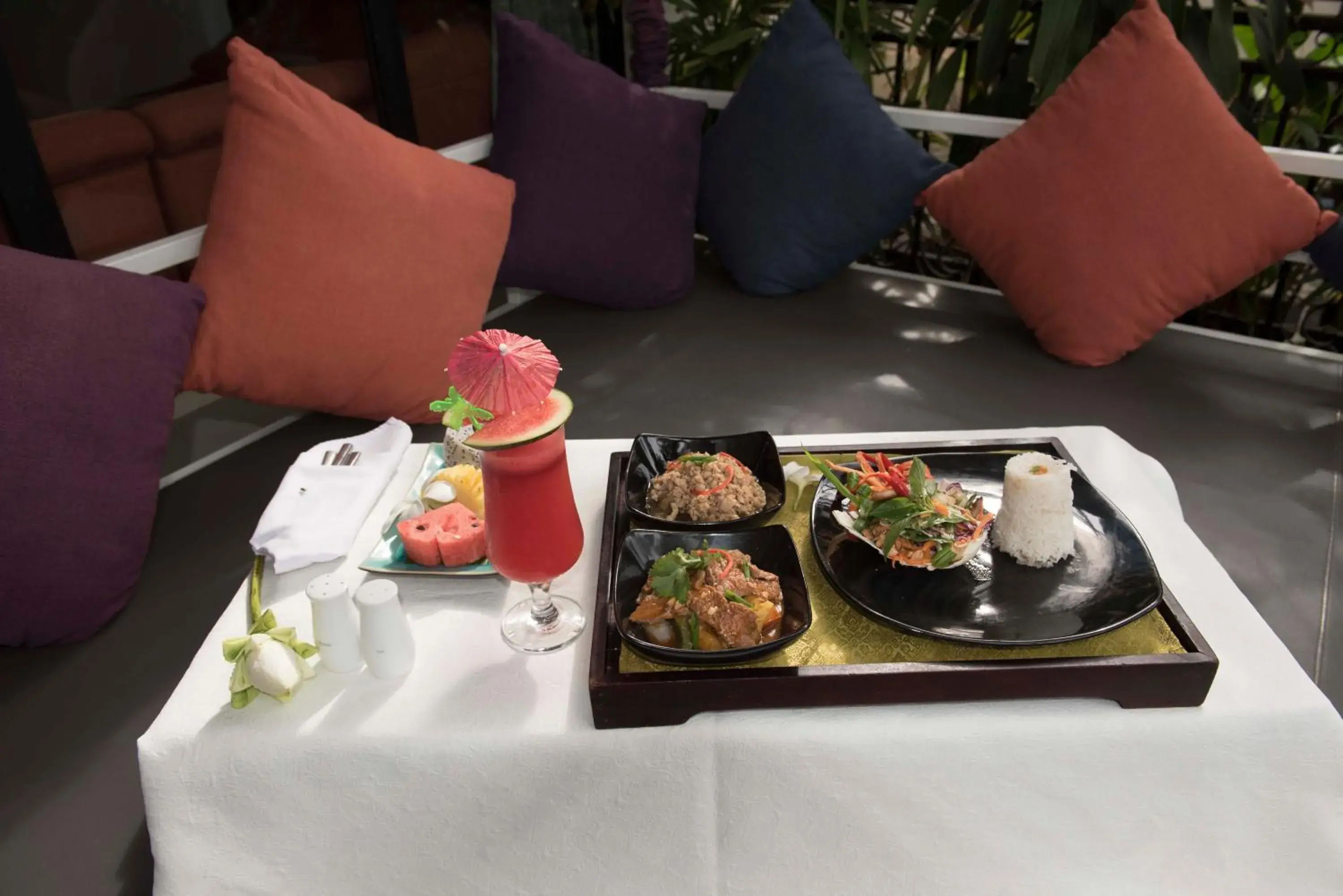 Food and drinks in Memoire Siem Reap Hotel