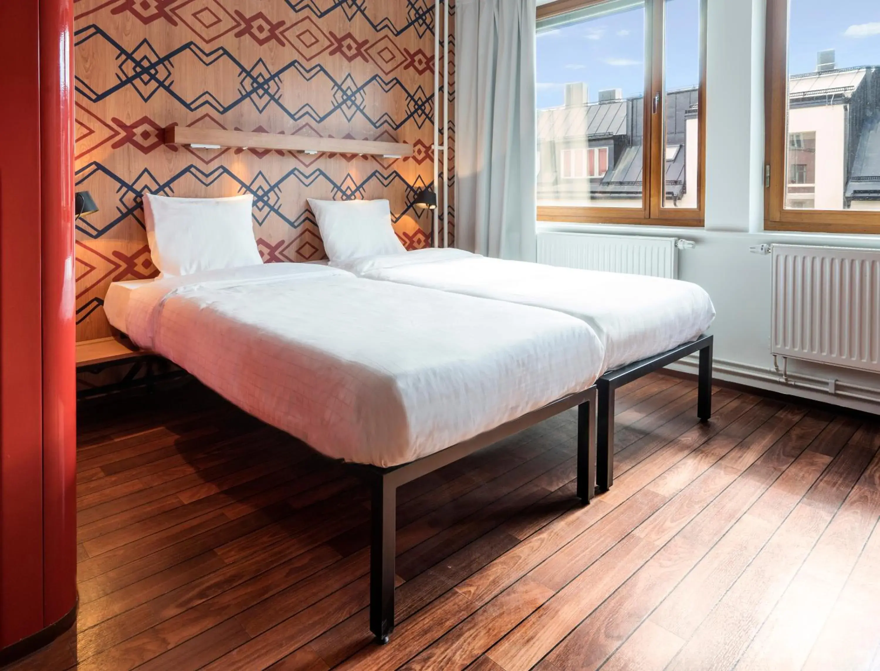 Photo of the whole room, Bed in Generator Stockholm