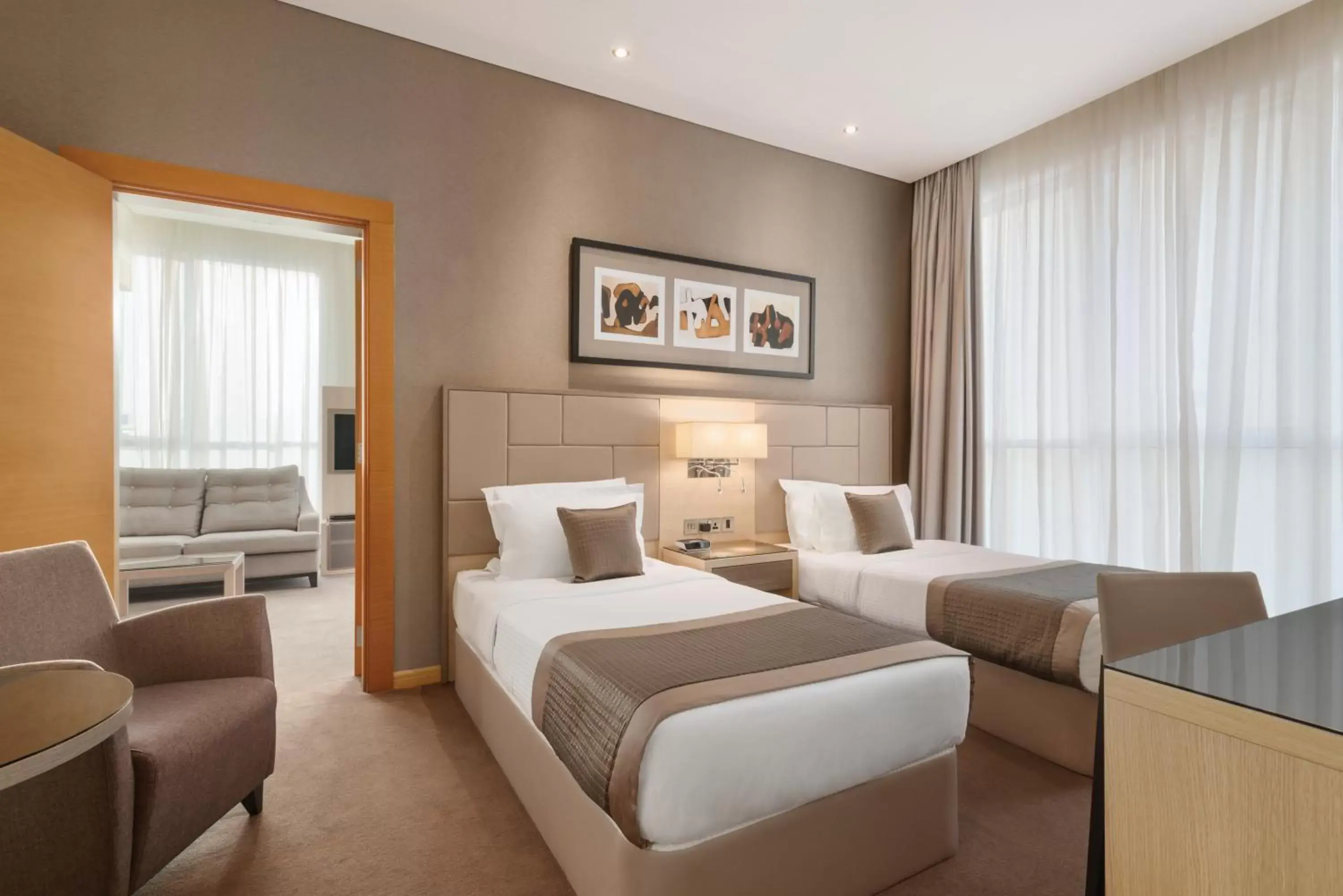 City view, Bed in TRYP by Wyndham Abu Dhabi City Center