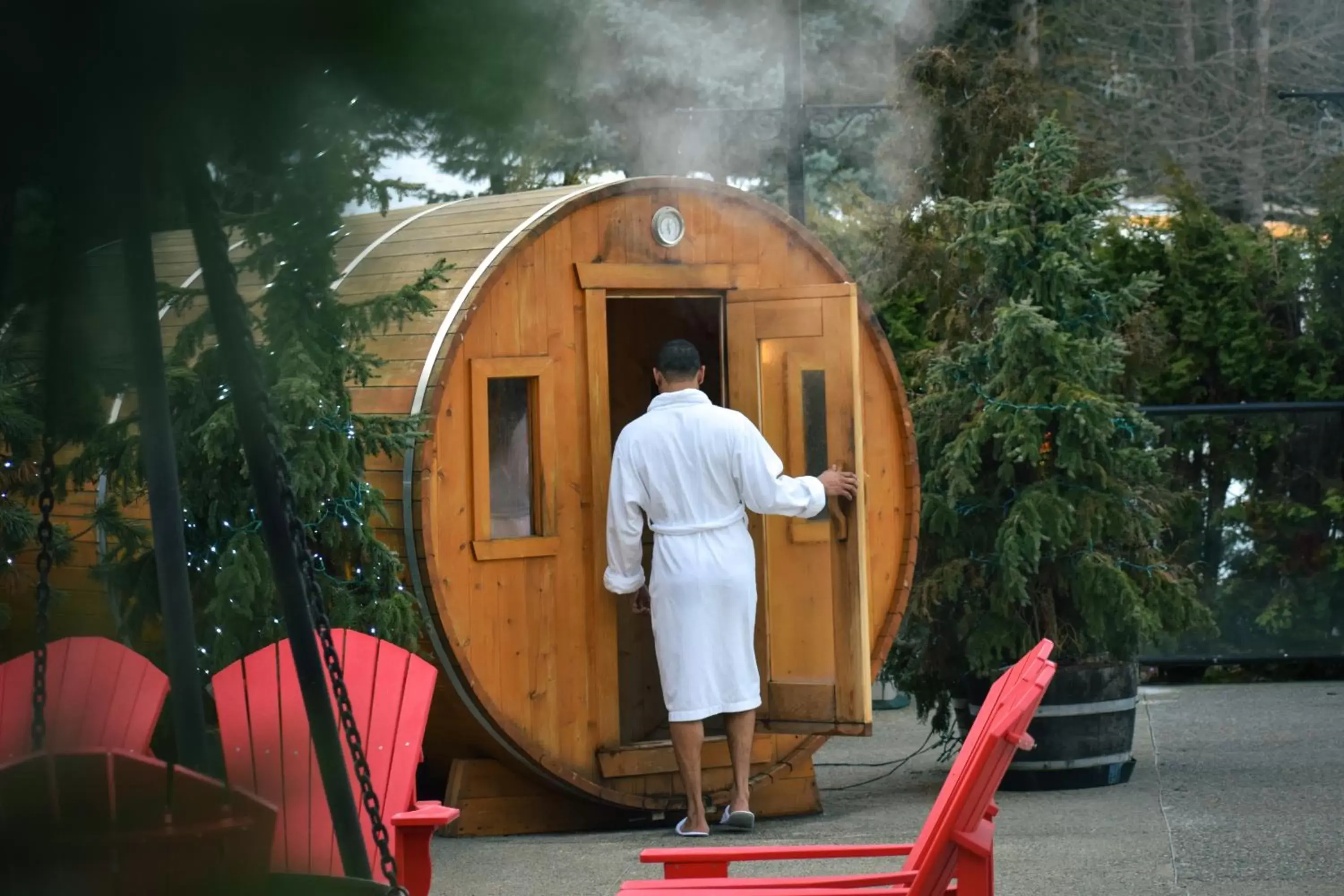 Sauna in Fairmont Chateau Whistler