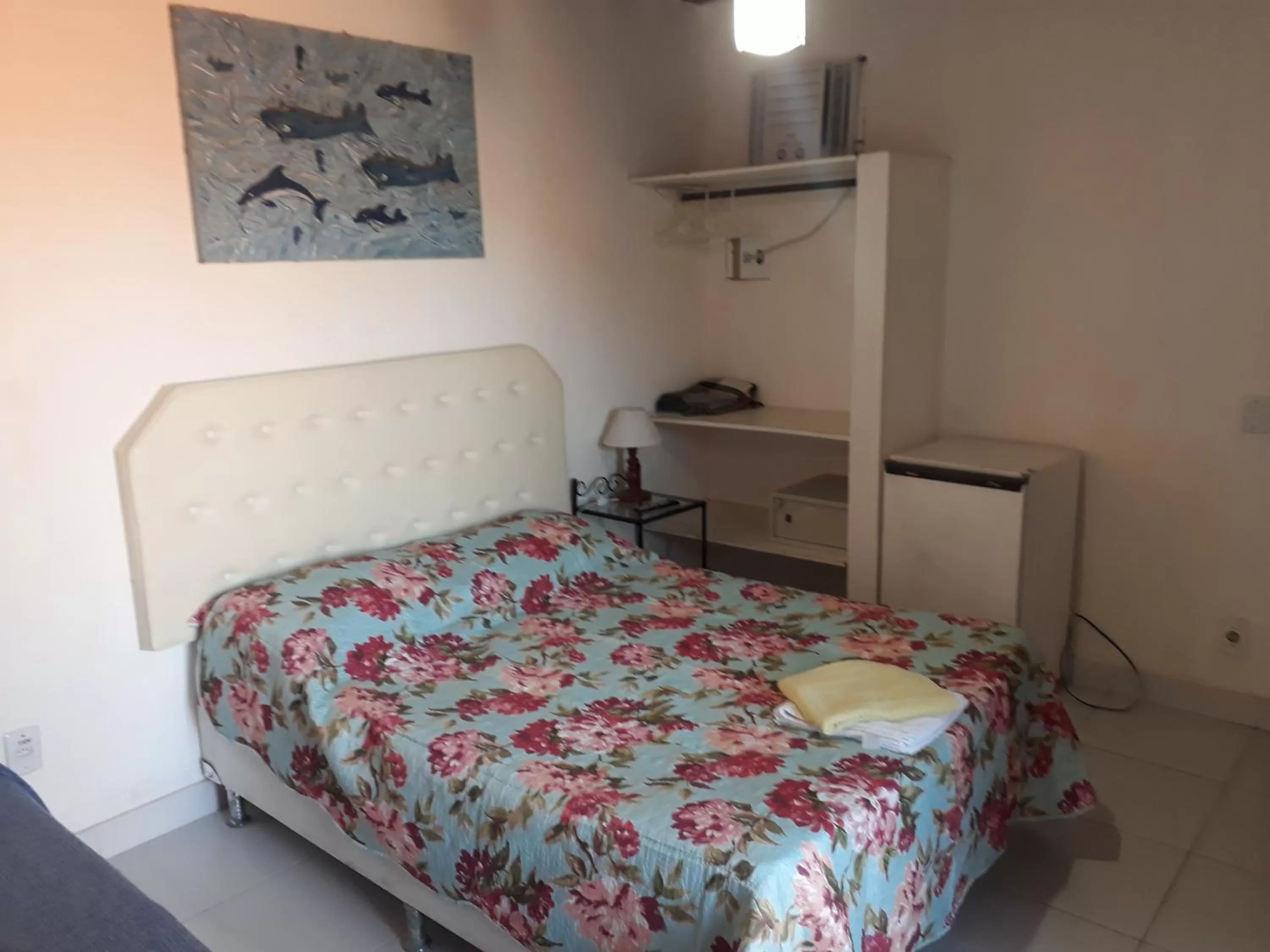 air conditioner, Bed in Pousada L'étage