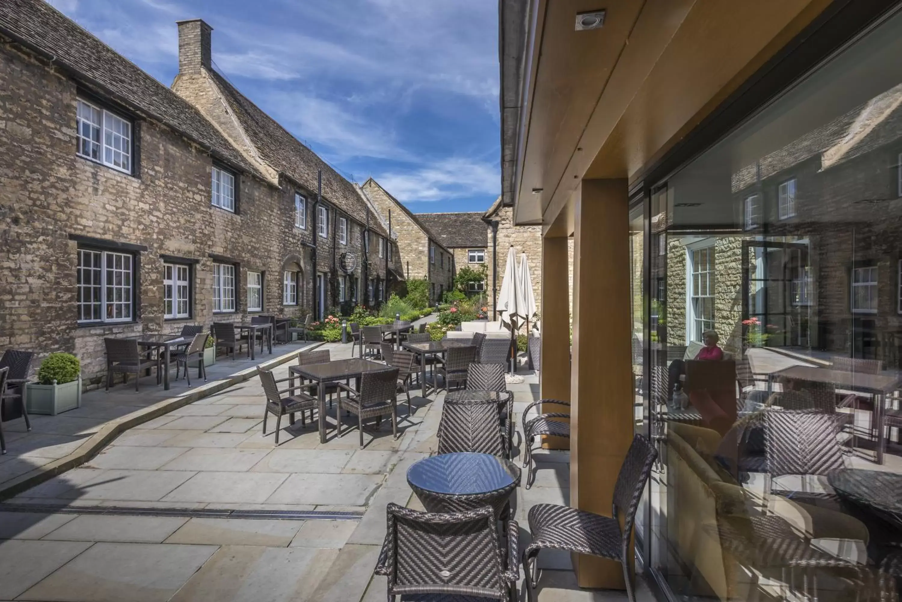 Bird's eye view, Restaurant/Places to Eat in The Talbot Hotel, Oundle , Near Peterborough