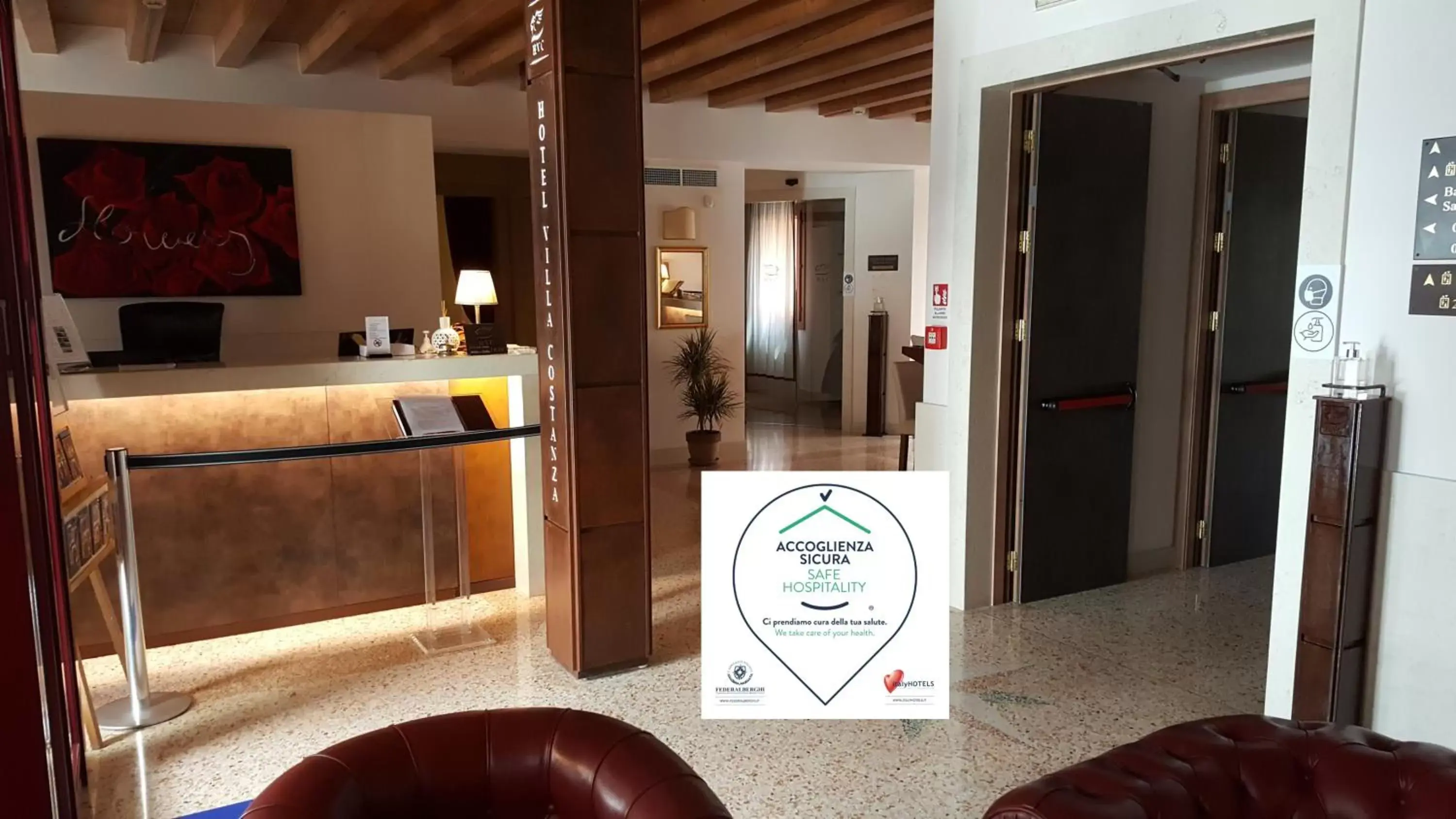 Lobby or reception in UNAWAY Ecohotel Villa Costanza Venezia