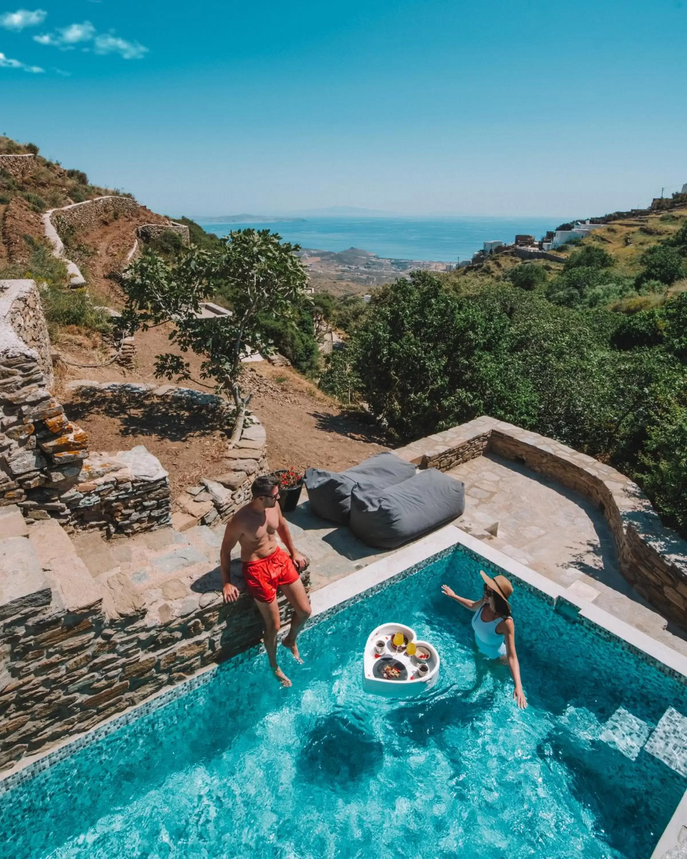 People, Swimming Pool in Aeolis Tinos Suites