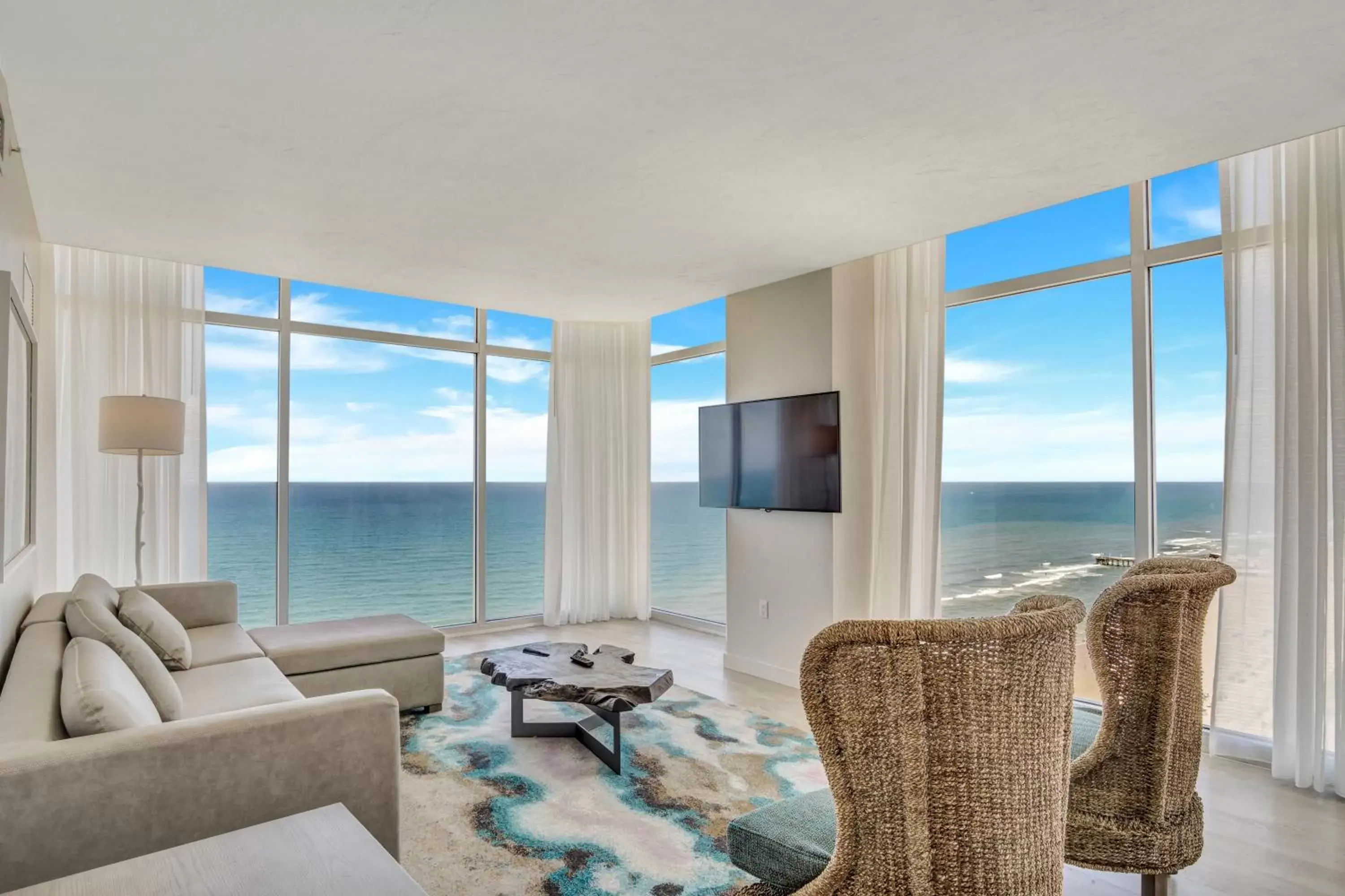 Living room, Sea View in Daytona Grande Oceanfront Resort