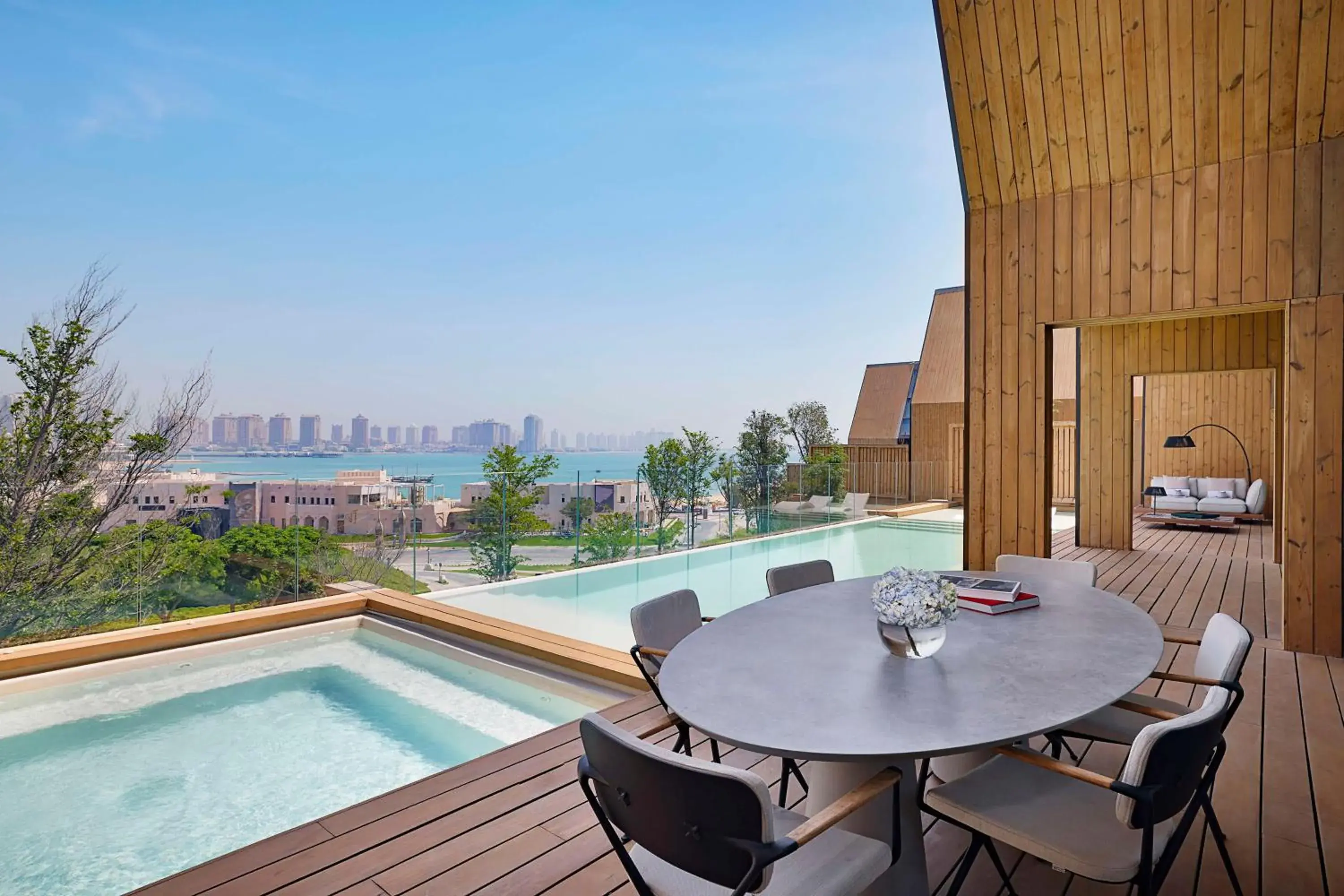 View (from property/room), Swimming Pool in Katara Hills Doha, Lxr Hotels & Resorts