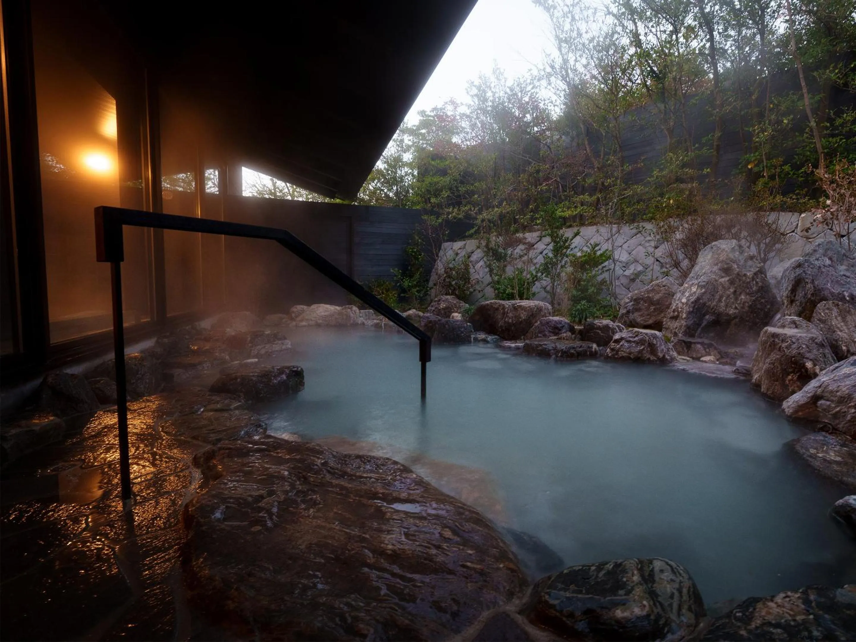 Hot Spring Bath in Unzen Miyazaki Ryokan