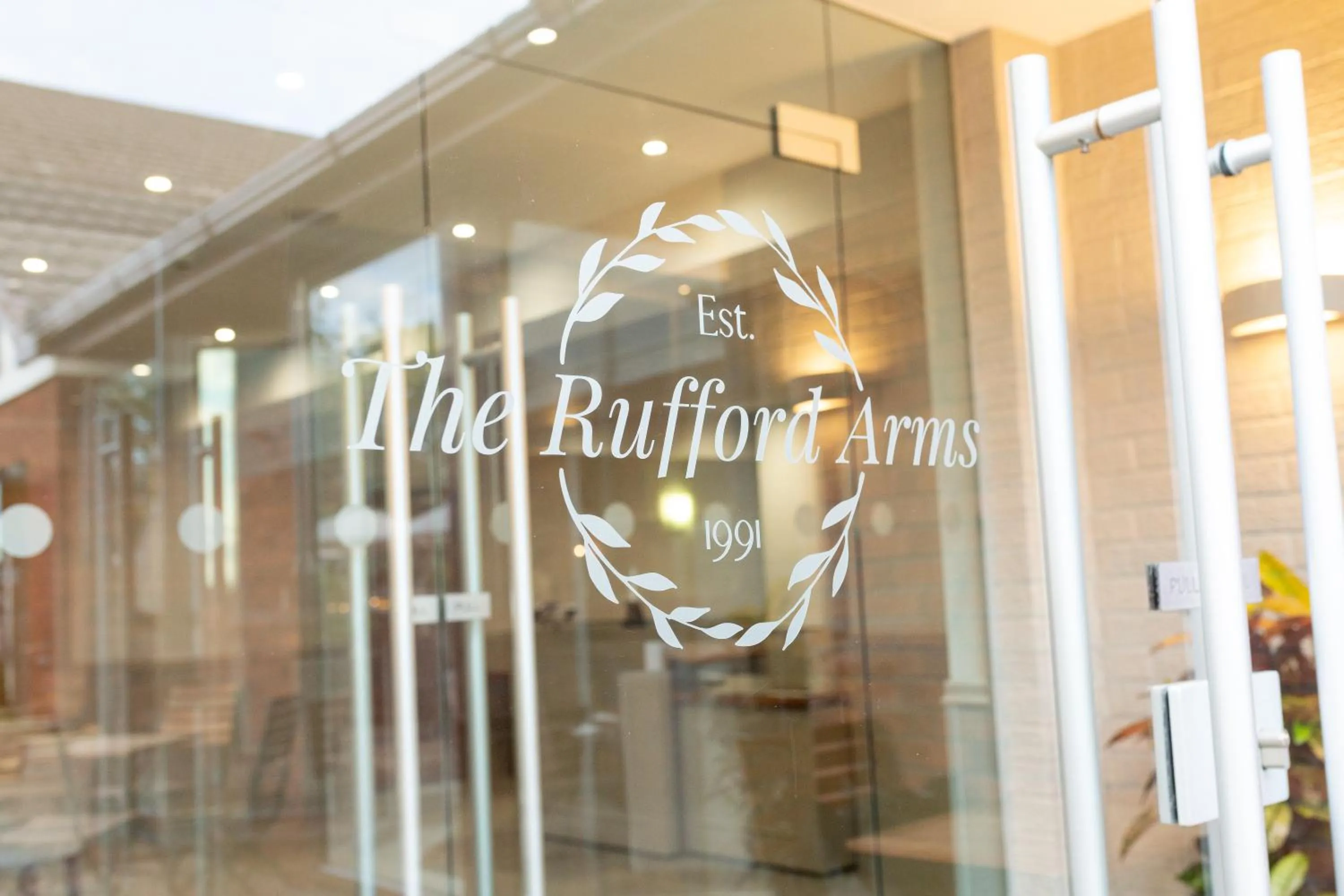 Logo/Certificate/Sign in Rufford Arms Hotel