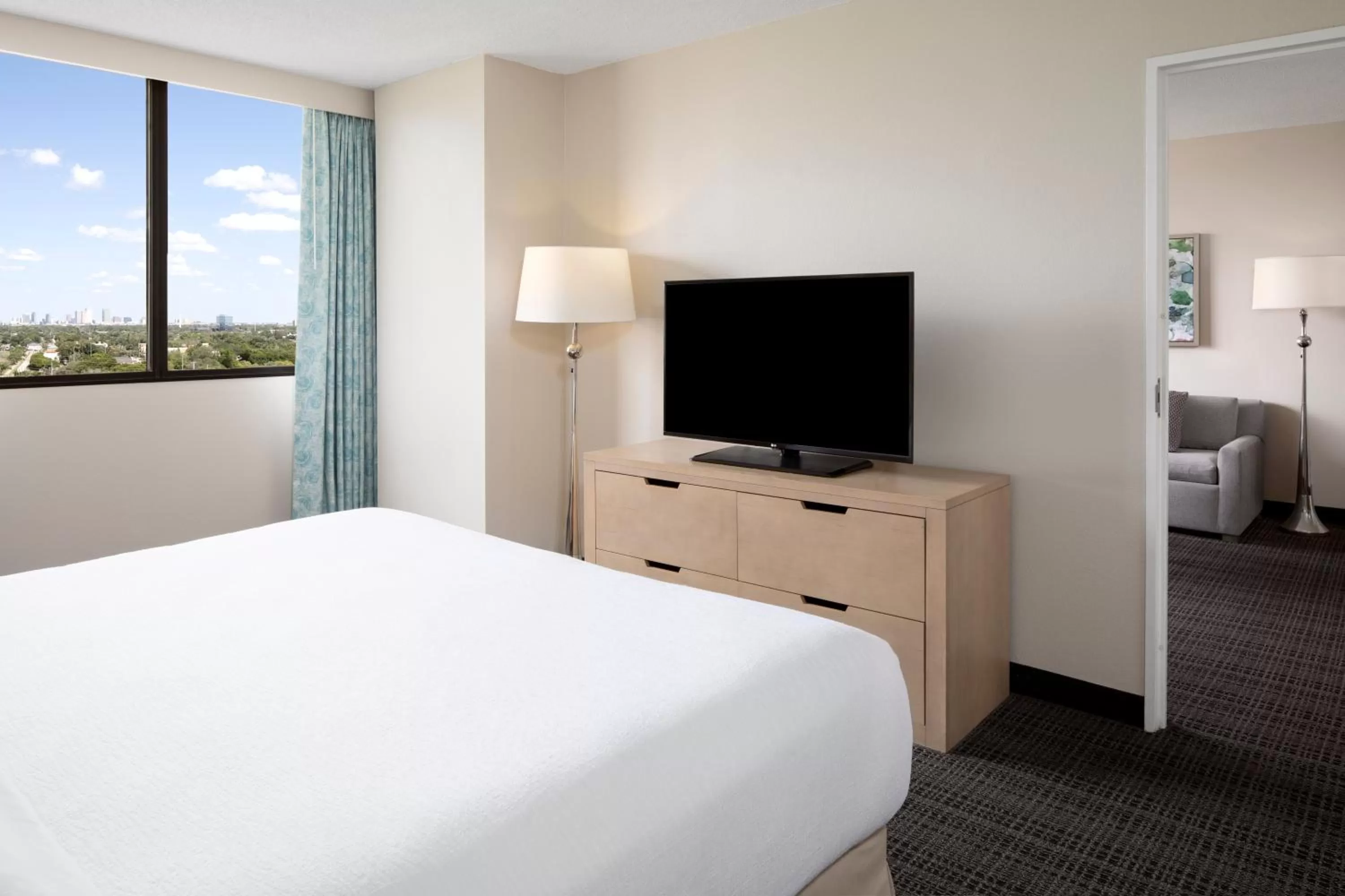 Bed in Embassy Suites by Hilton Tampa Airport Westshore