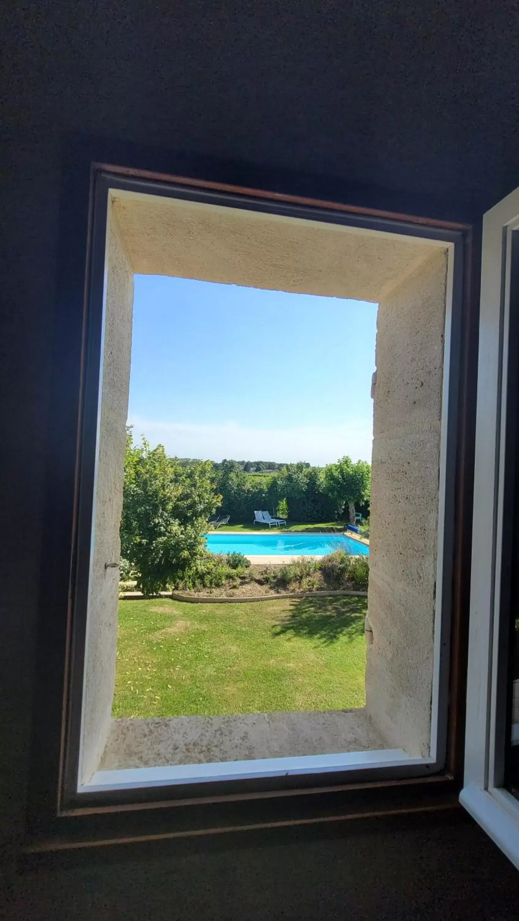 Pool View in Au Do'Mayne des Bouilles - Spa & Piscine