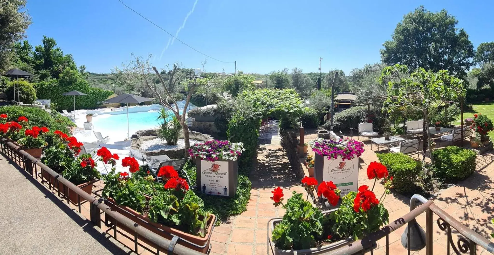 View (from property/room), Pool View in Piccolo Feudo Green Resort