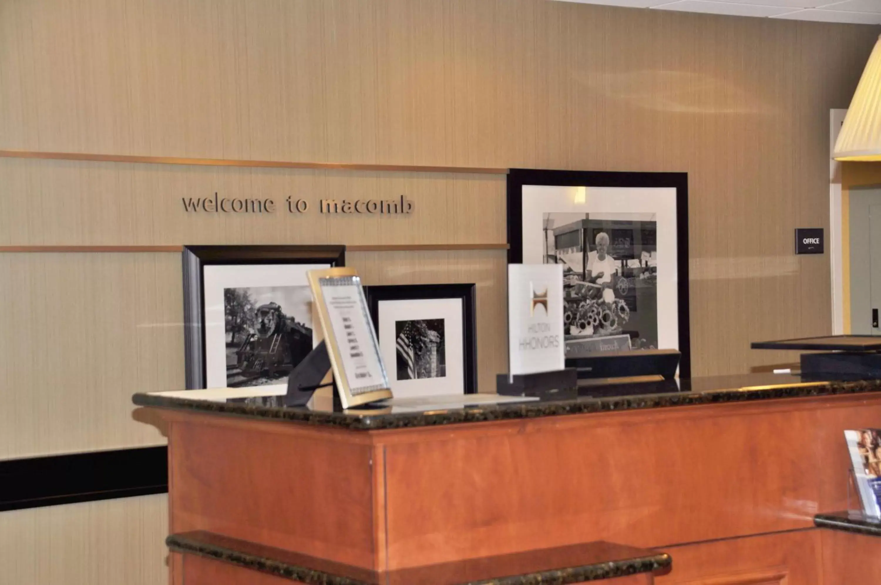 Lobby or reception in Hampton Inn Macomb Lobby or reception in Hampton Inn Macomb