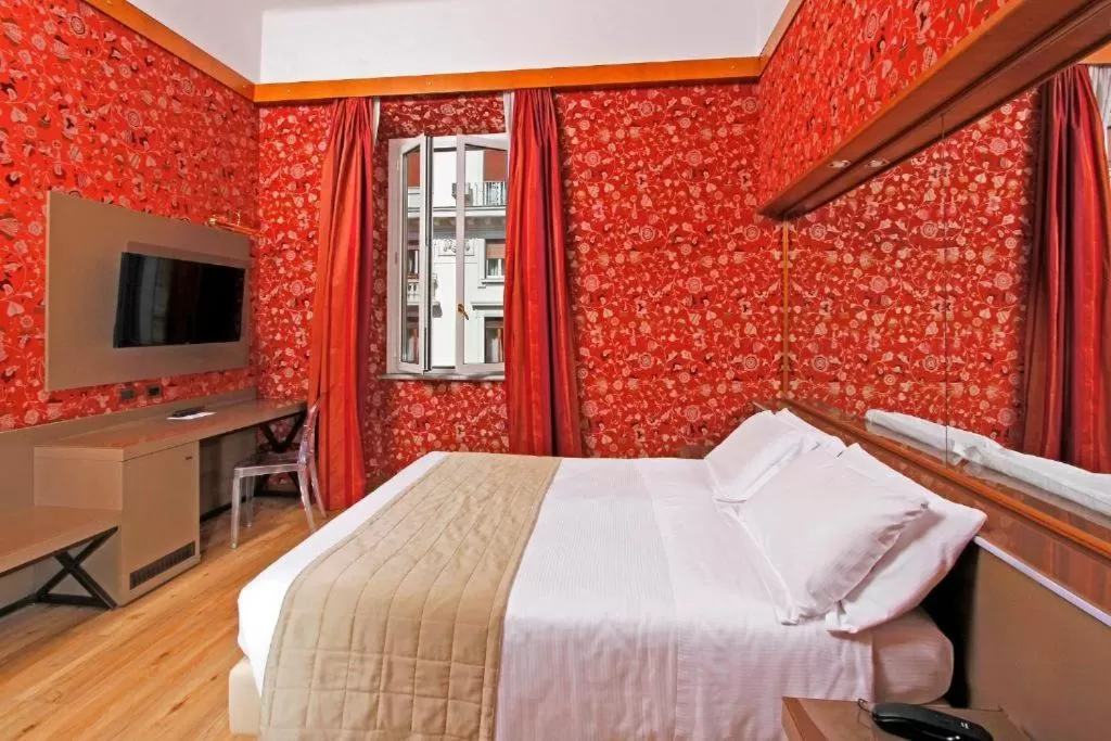 Bed in Hotel Arcangelo