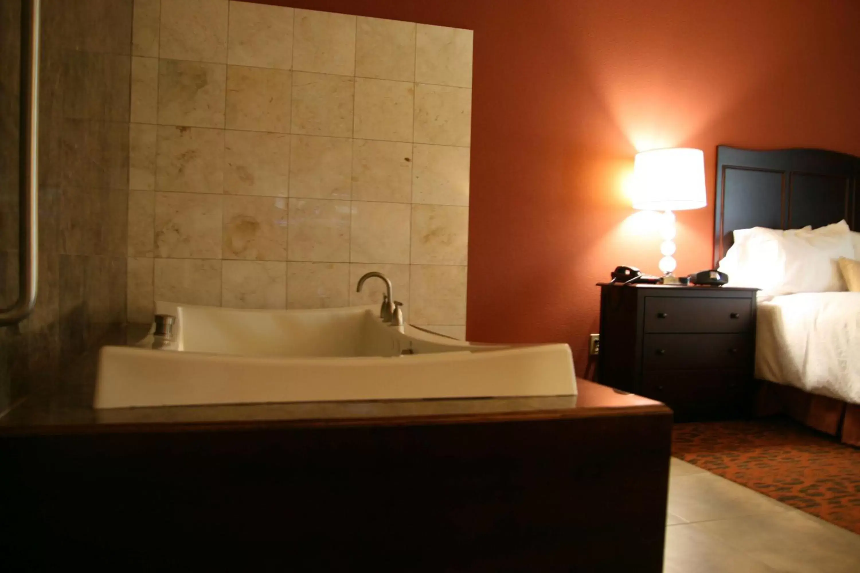 Bed, Bathroom in Hampton Inn & Suites Mission