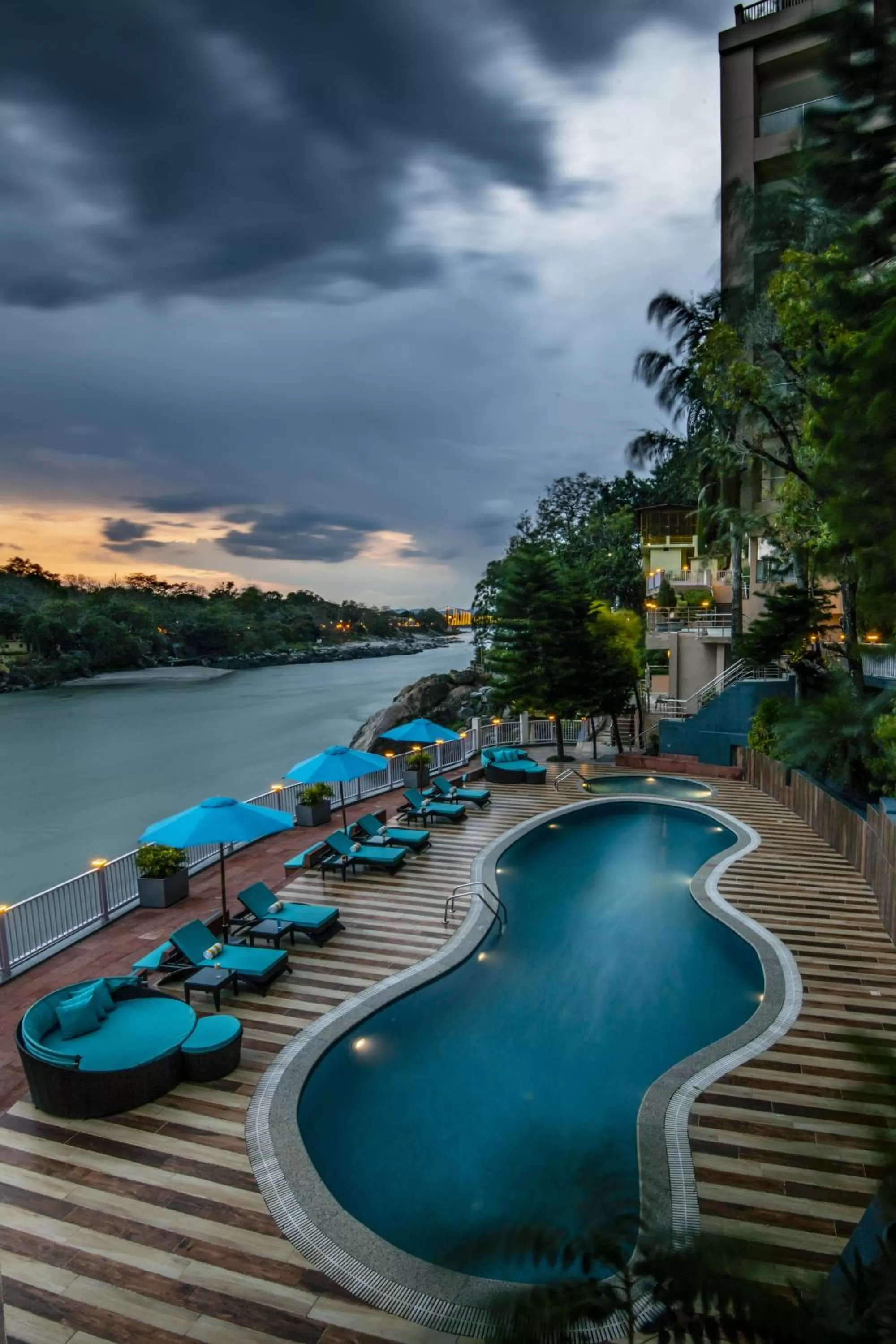Swimming pool in Lemon Tree Premier, Rishikesh
